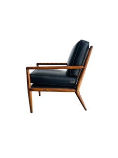 T.H. Robsjohn Gibbons Leather Lounge Chair