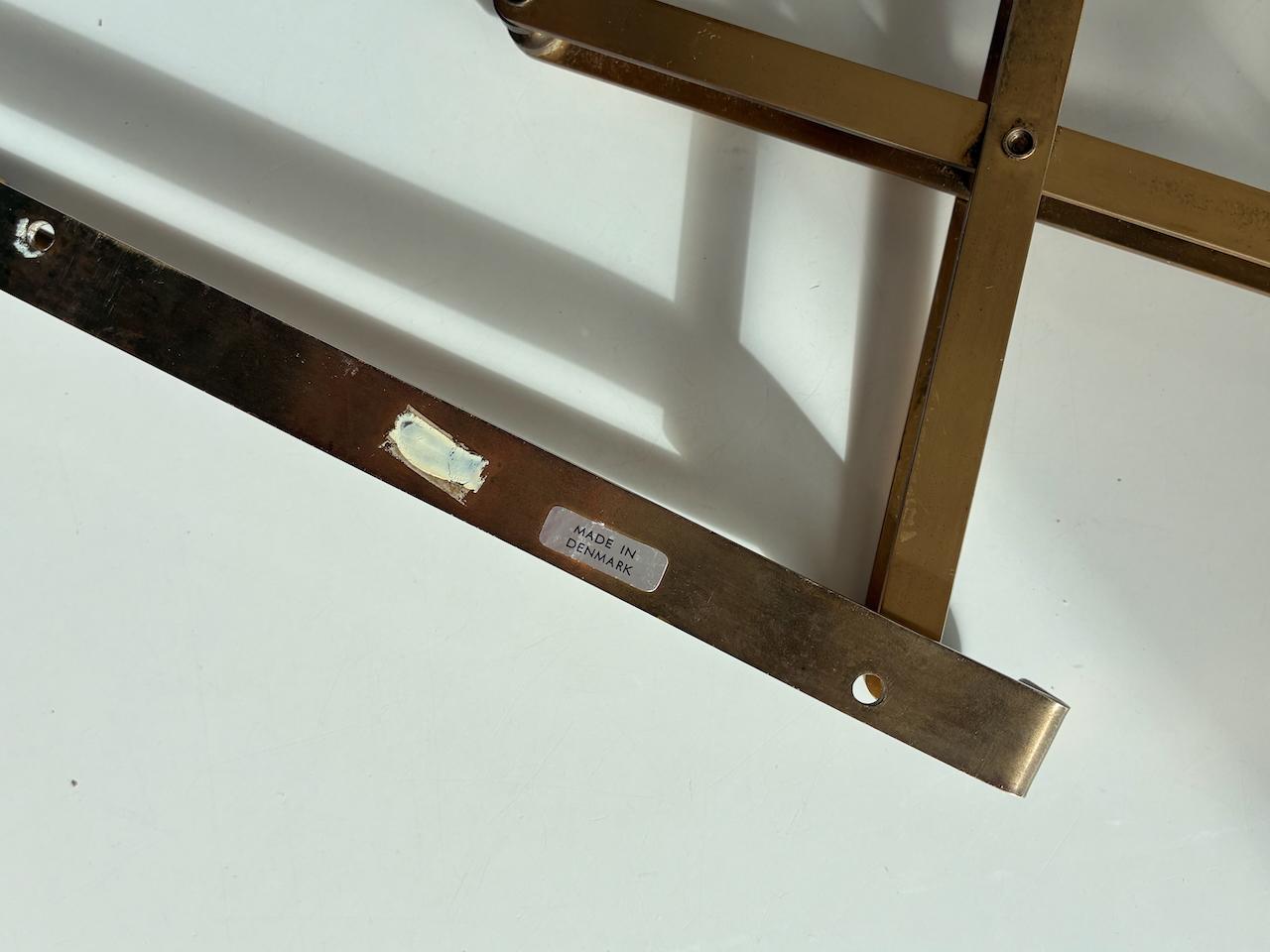 T.H. Valentiner wall lamp brass Made in Denmark 1960's For Sale 5