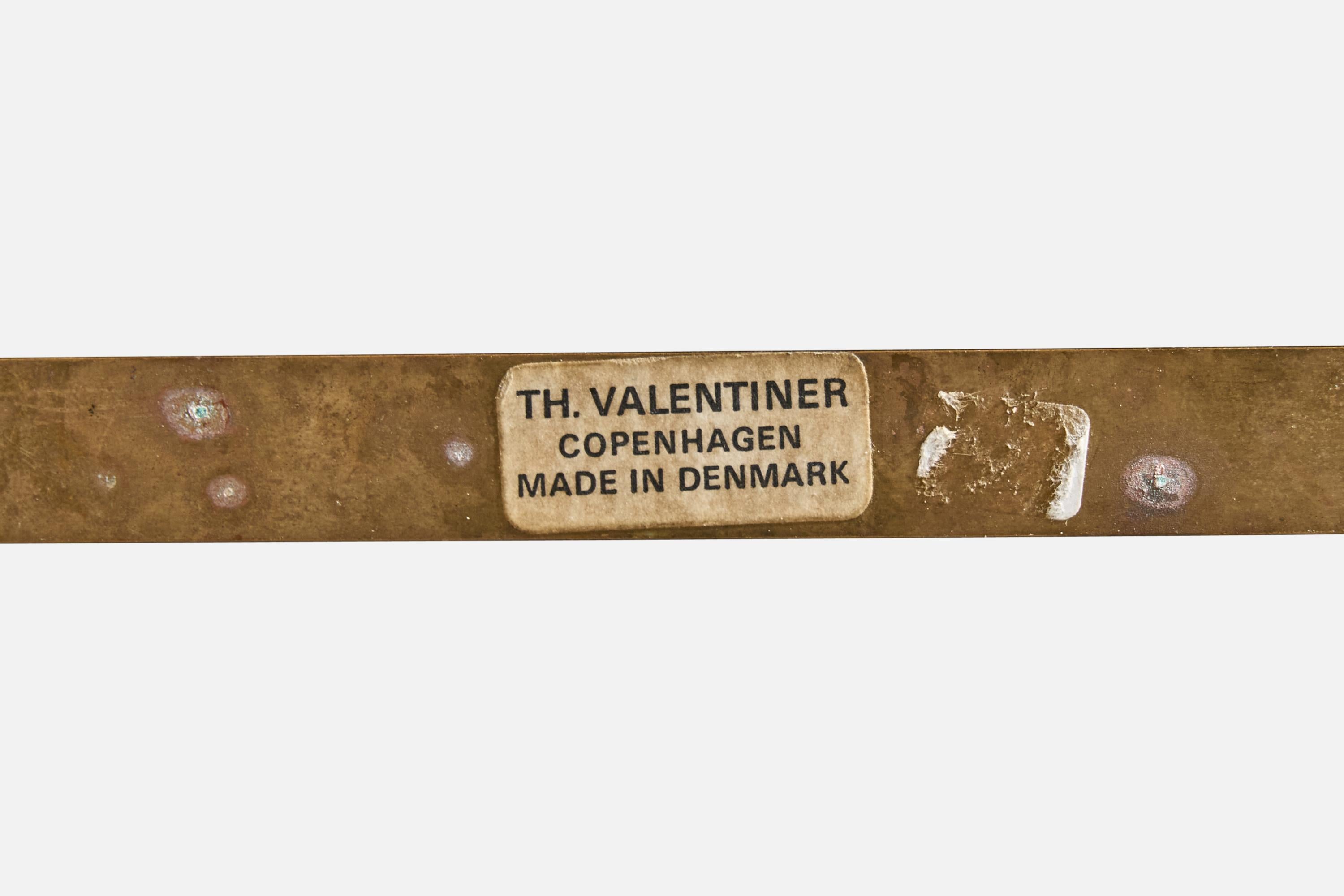 T.H. A. Valentin, Applique, Ottone, Rattan, Danimarca, anni '50 in vendita 7
