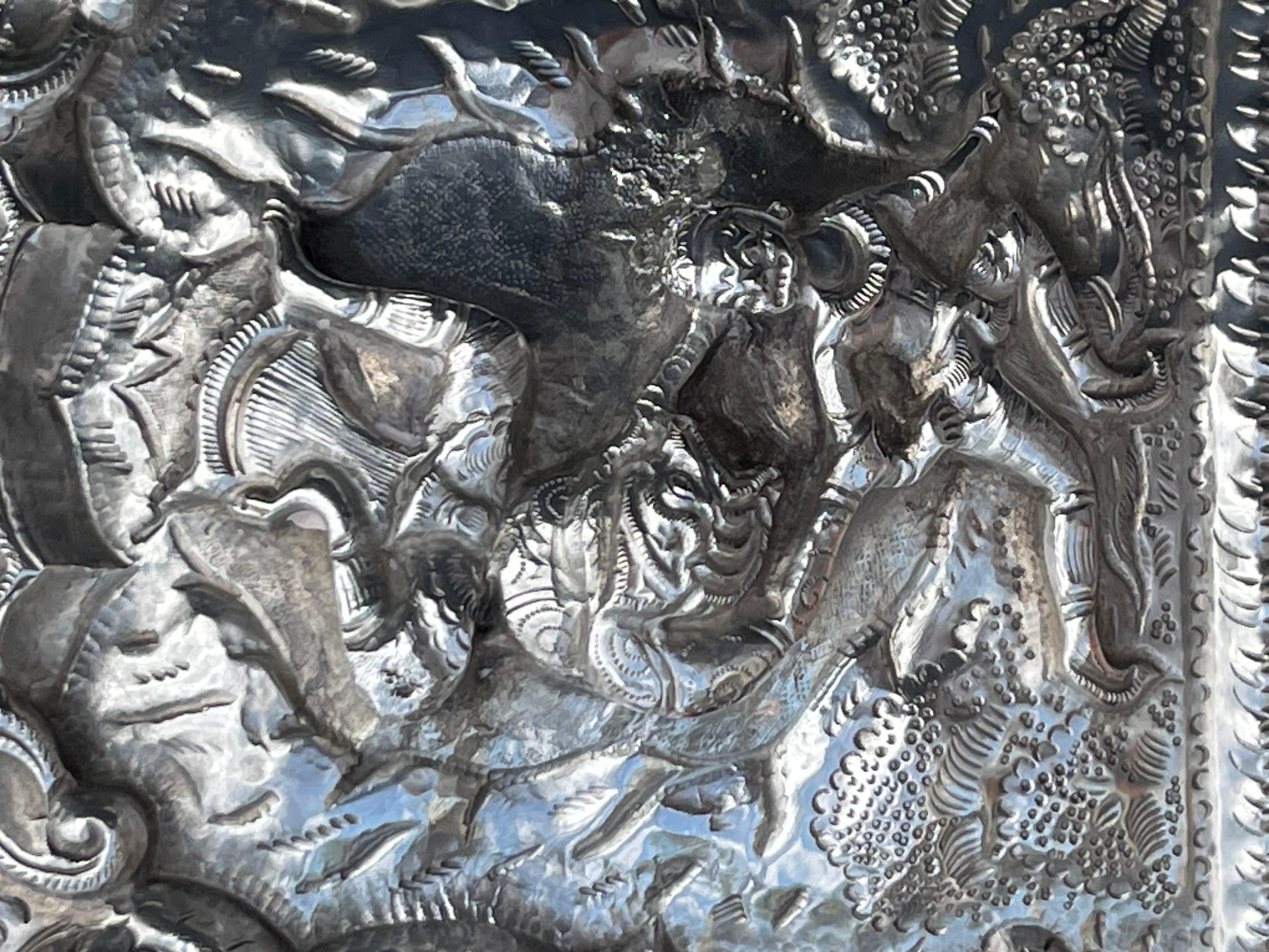 Thabeik silver bowl, Burma, 19th century For Sale 3