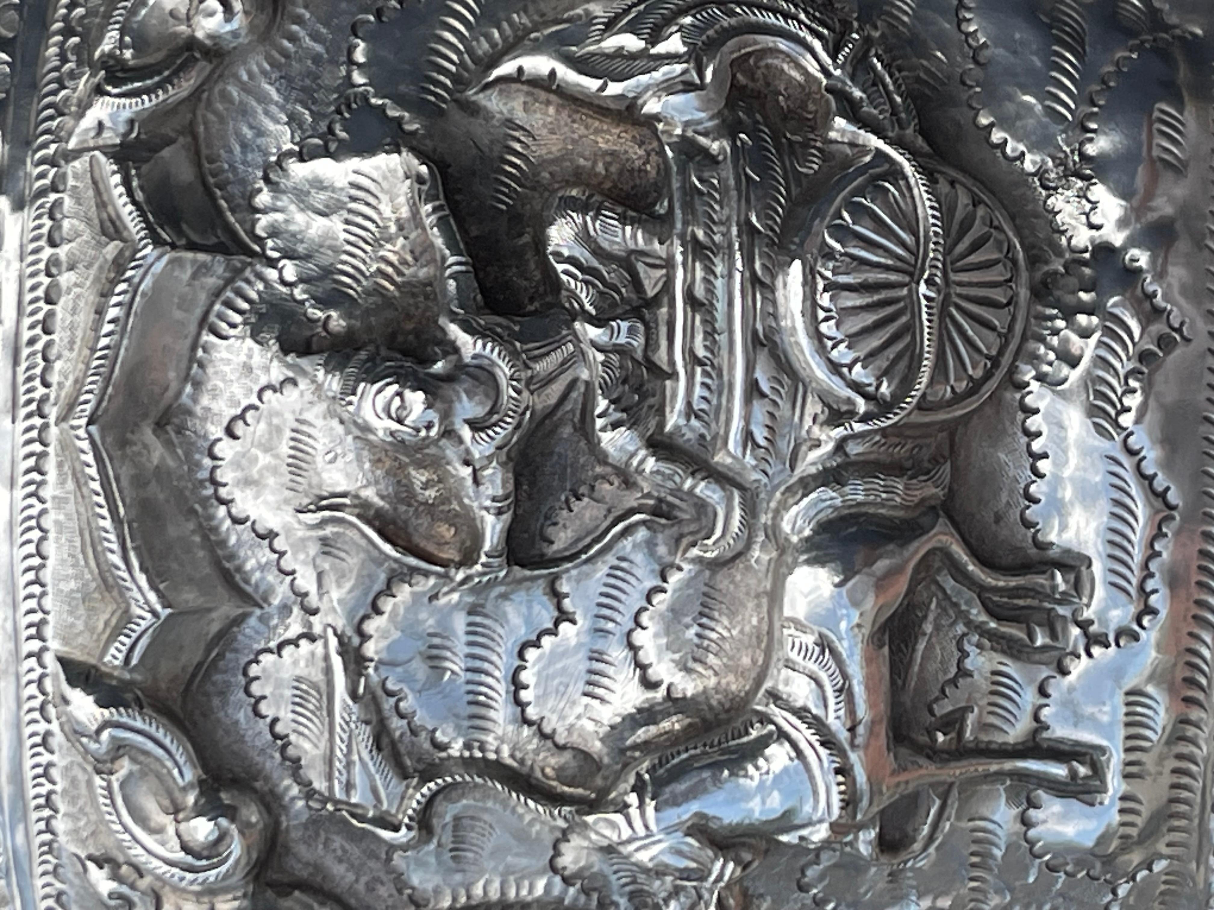 Thabeik silver bowl, Burma, 19th century For Sale 4