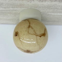 Thabur Deckenlampe aus marmoriertem Glas, 1930er Jahre, Niederlande