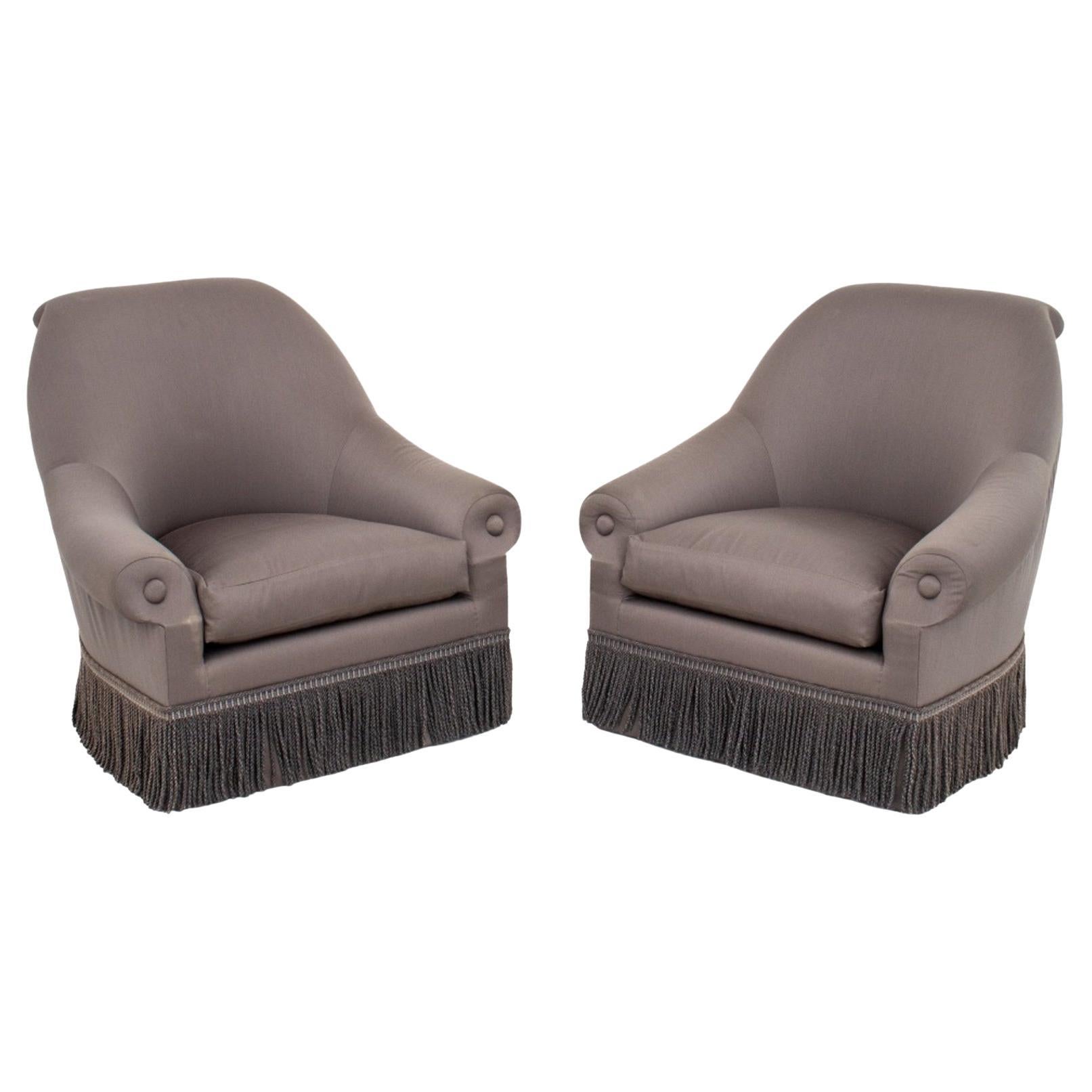 Thad Hayes Designed Swivel Arm Chairs, 2 For Sale