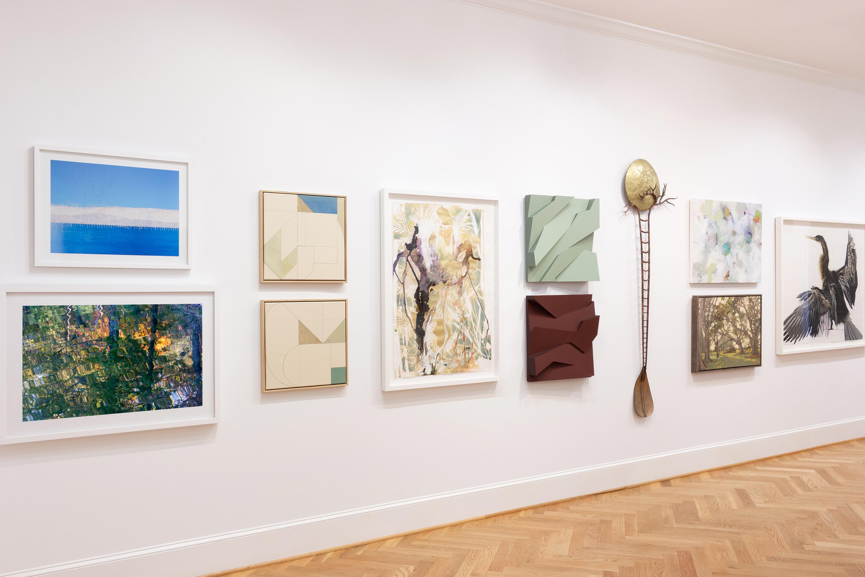 'Fall Pool' - Abstrakte Landschaftsfotografie - Wasser - Muster - Lebendige Farben (Zeitgenössisch), Photograph, von Thad Lee