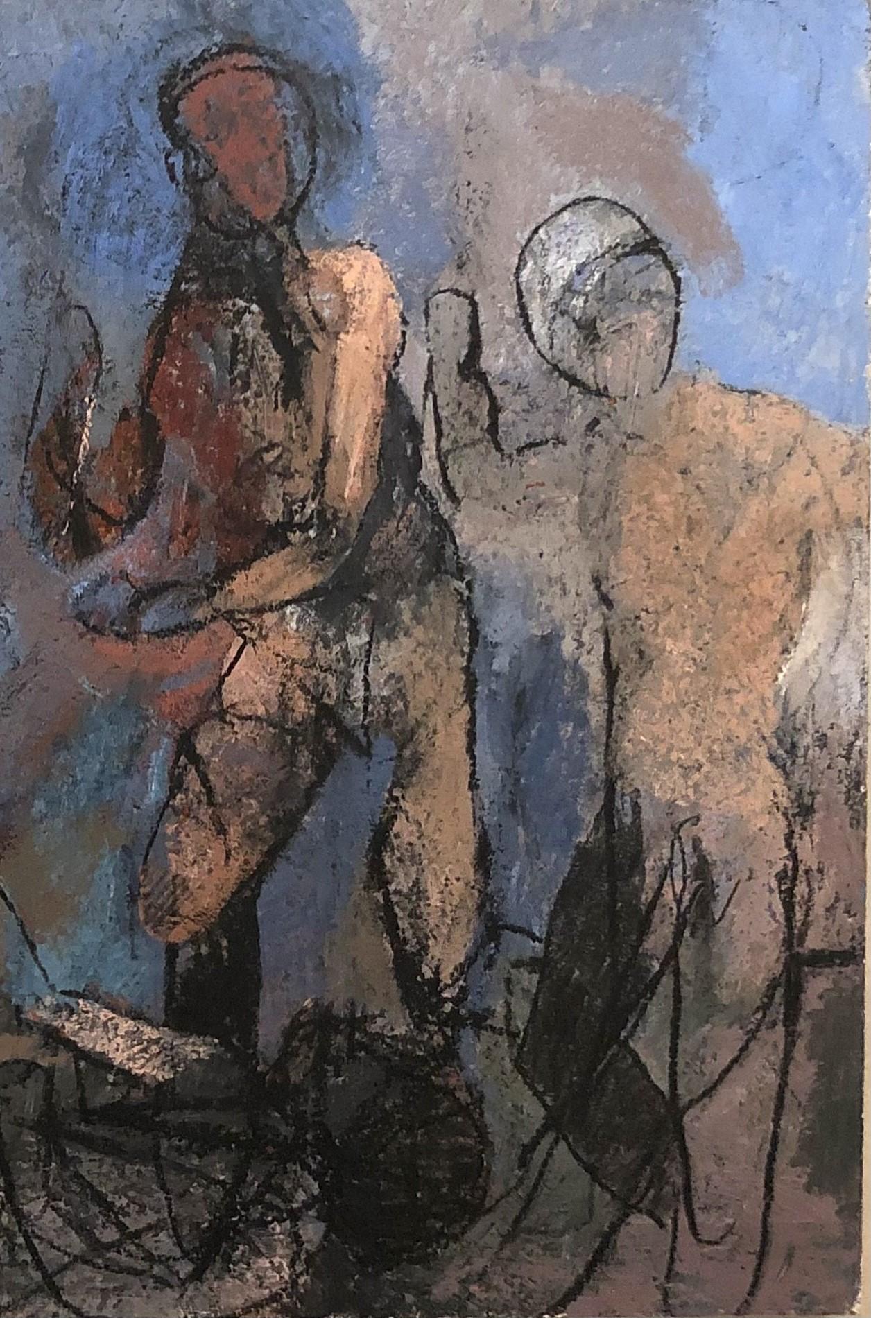 Gefallener Reiter (Zeitgenössisch), Painting, von Thaddeus Radell