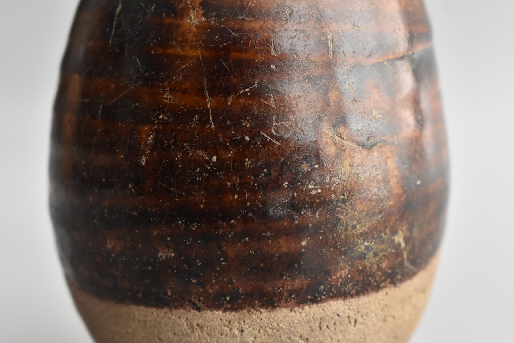 Thai Antique Bottle 15th Century / Old Vase / Southeast Asian Antiques 3