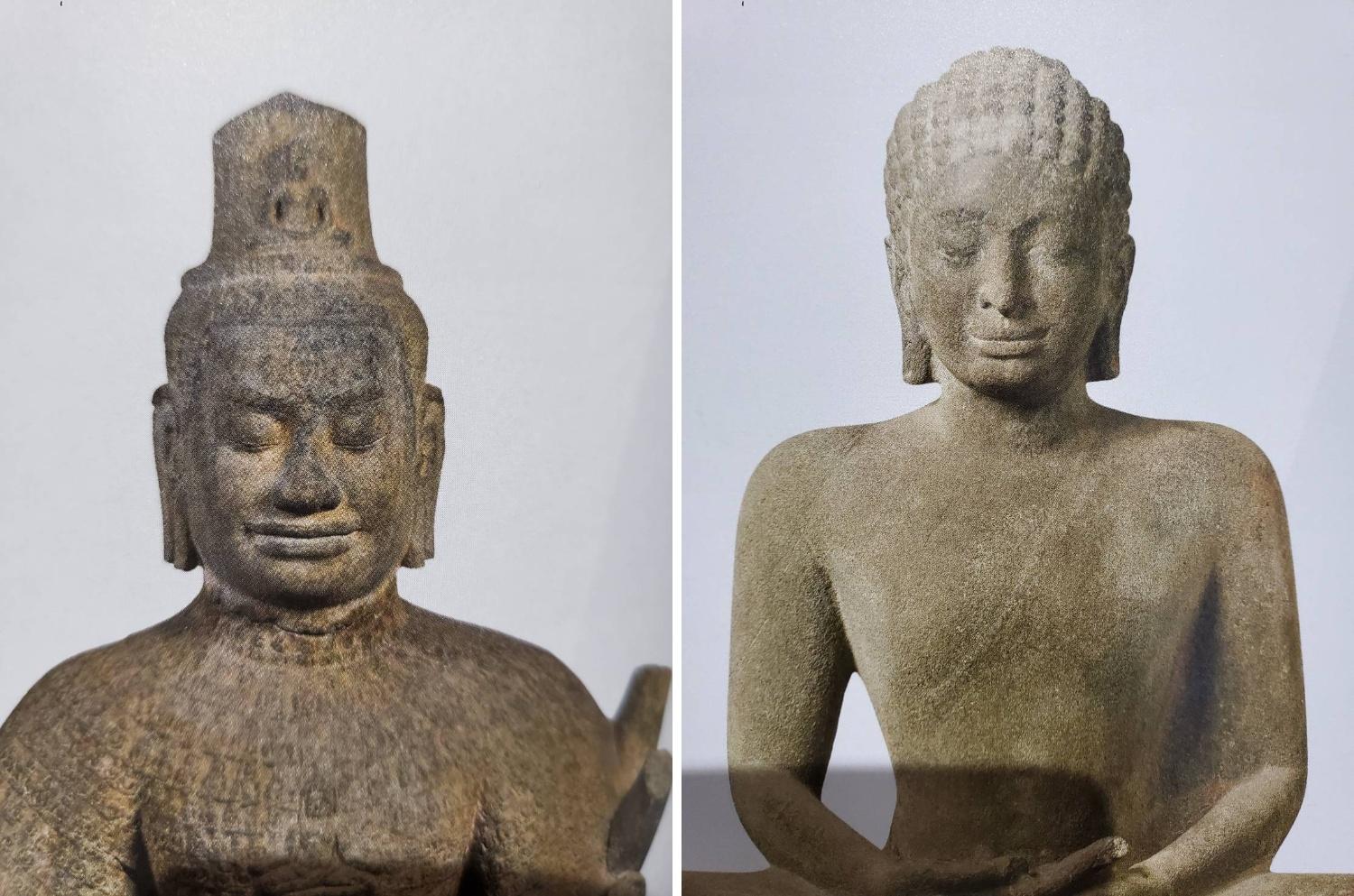 Thai Antique Stone Buddha Head / Buddha Figurine 10
