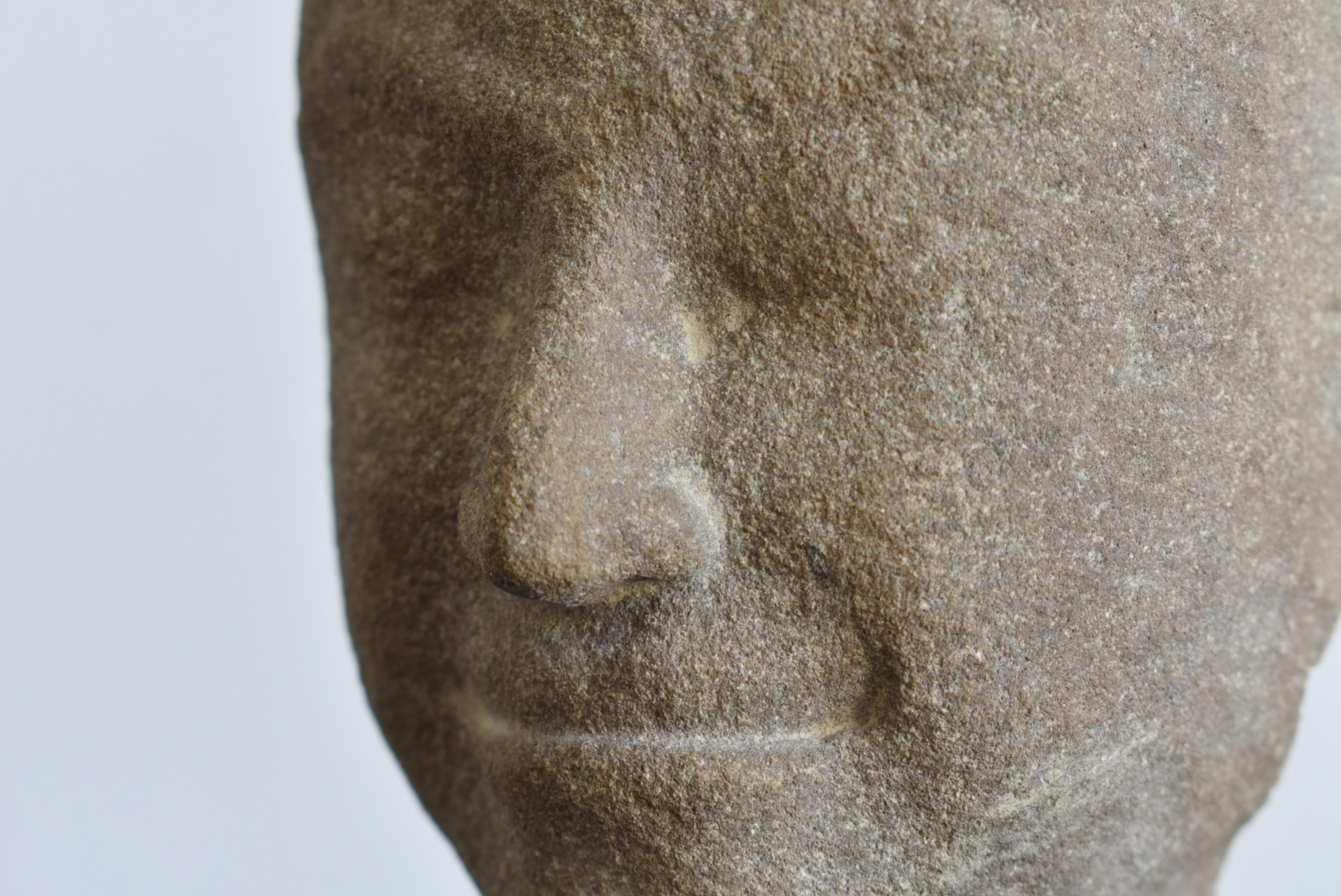 Thai Antique Stone Buddha Head / Buddha Figurine 2