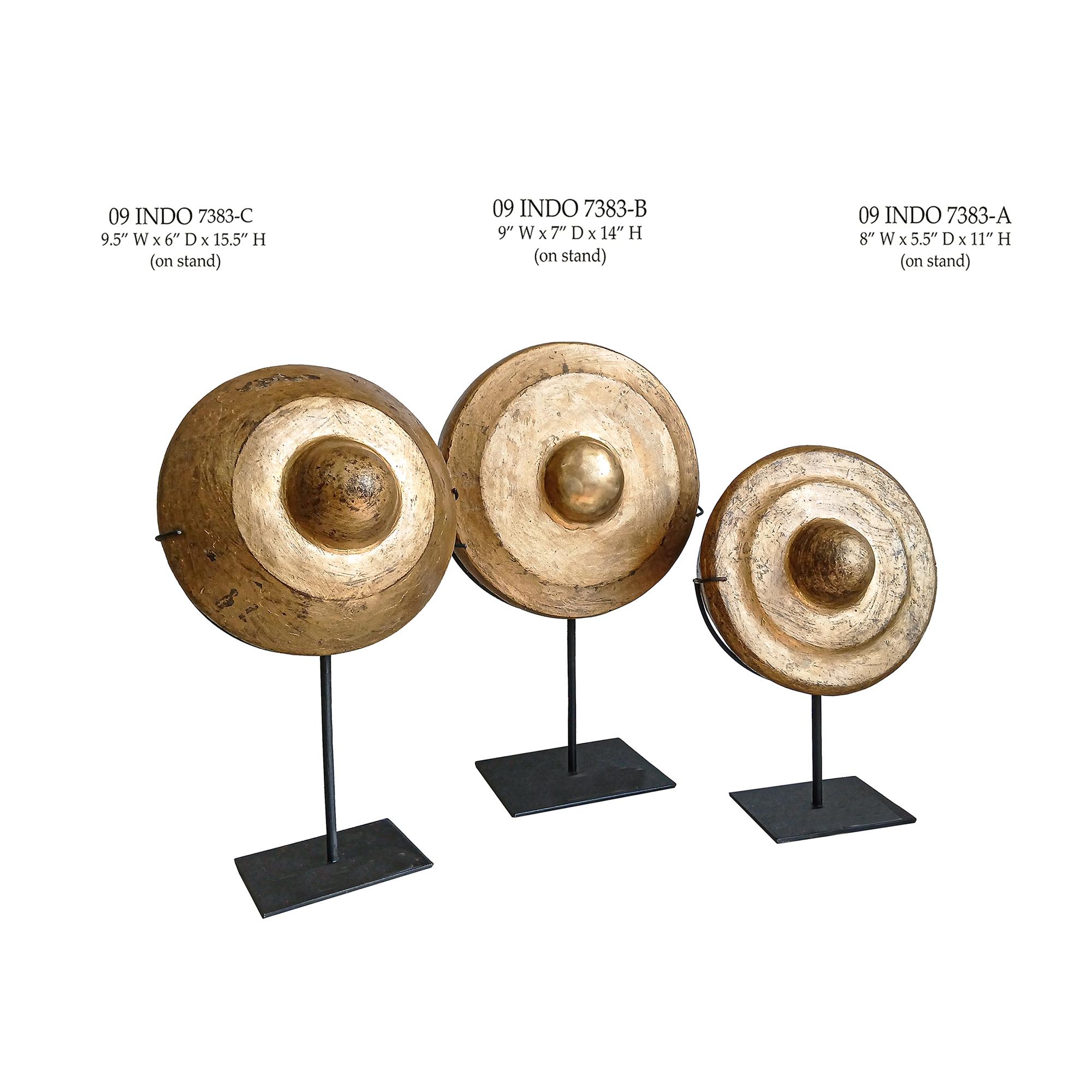 Thai Brass Gongs, Early 20th Century in vendita 12