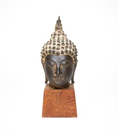 Thai Bronze Buddha Head