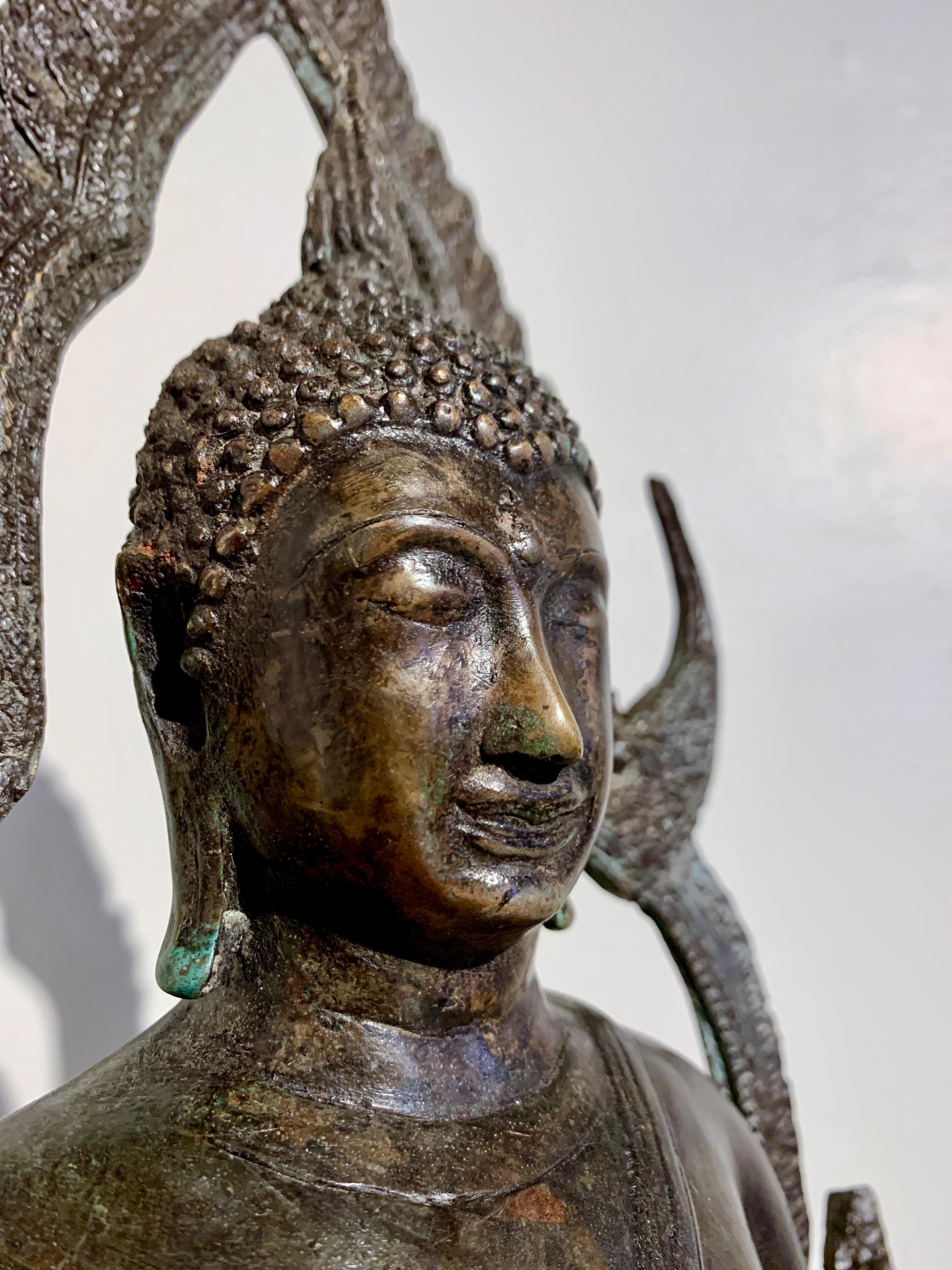 Thailändischer Bronze-Buddha, Phra Phuttha Chinnarat, frühes 20. Jahrhundert, Thailand im Angebot 6