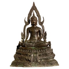 Buddha di bronzo thailandese, Phra Phuttha Chinnarat, inizio XX secolo, Thailandia