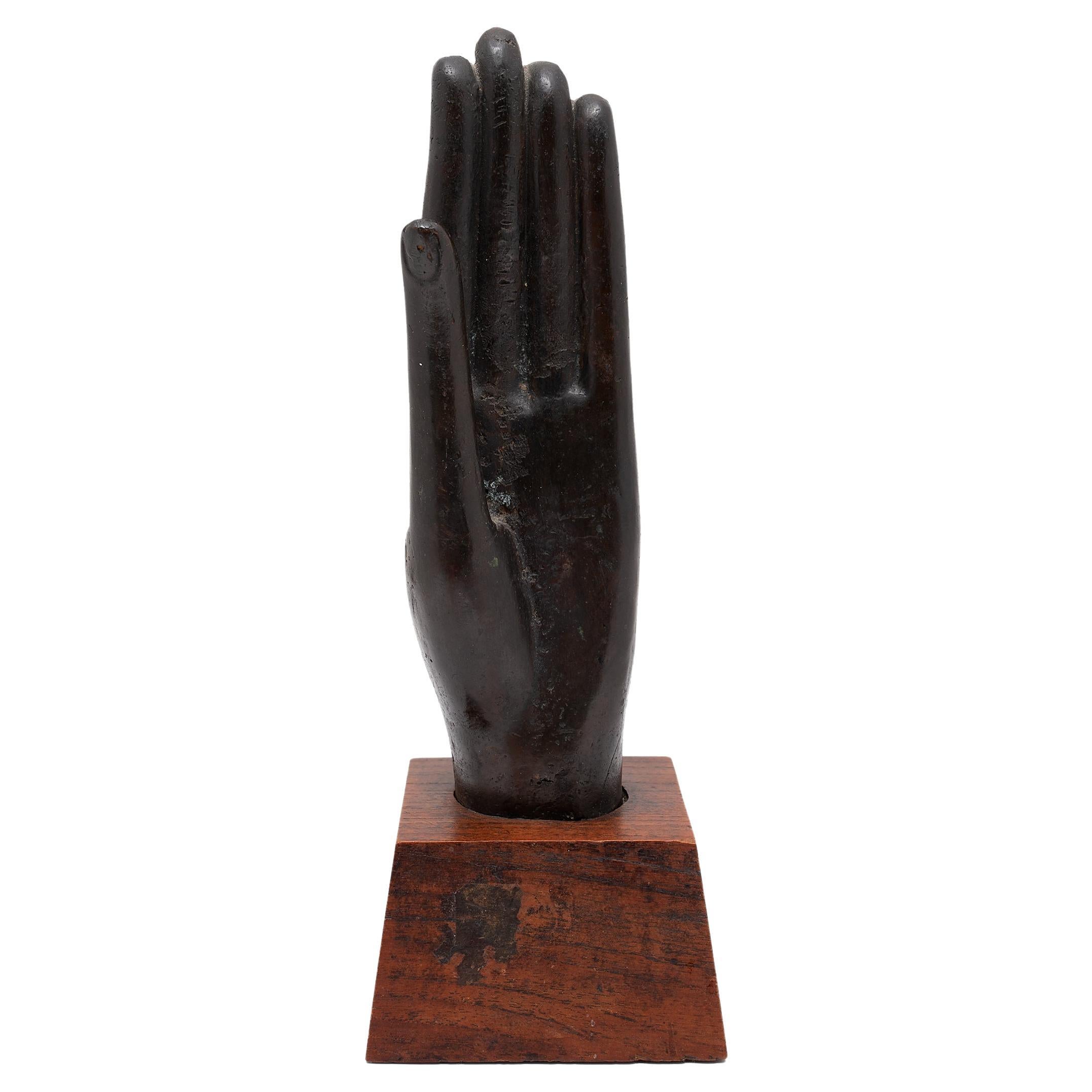 Thai Bronze Buddha's Hand, 19th Century