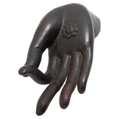 Thailändische Buddha-Hand aus Bronze, 19. Jahrhundert