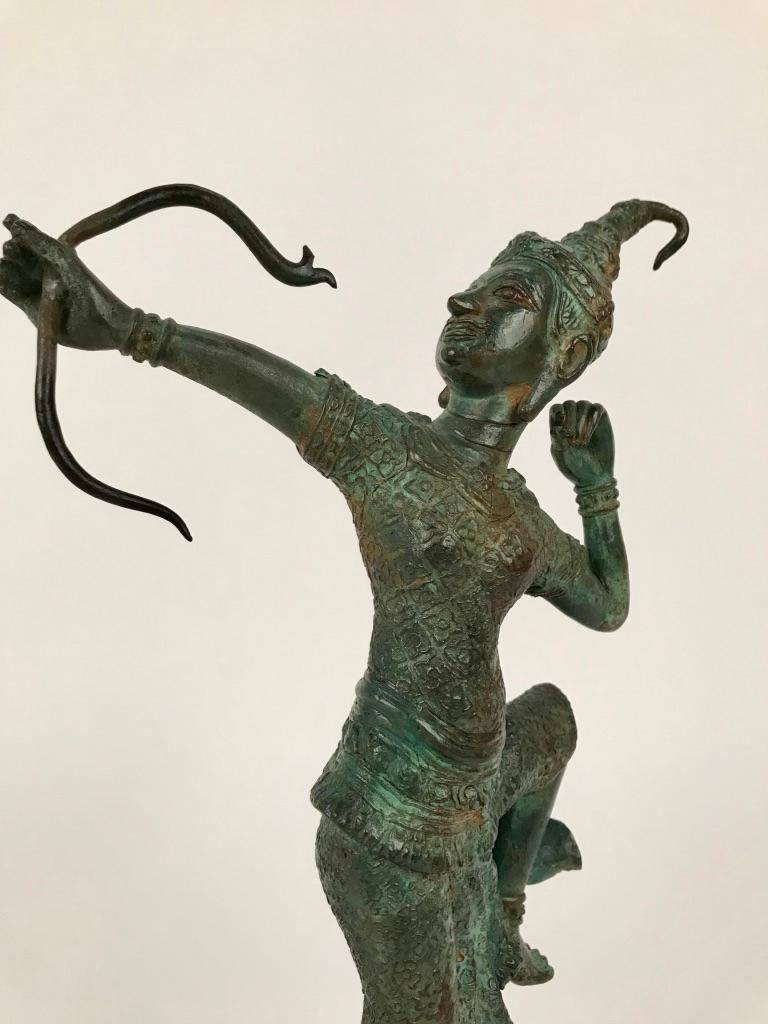 Thai Bronze of Rama as an Archer 7