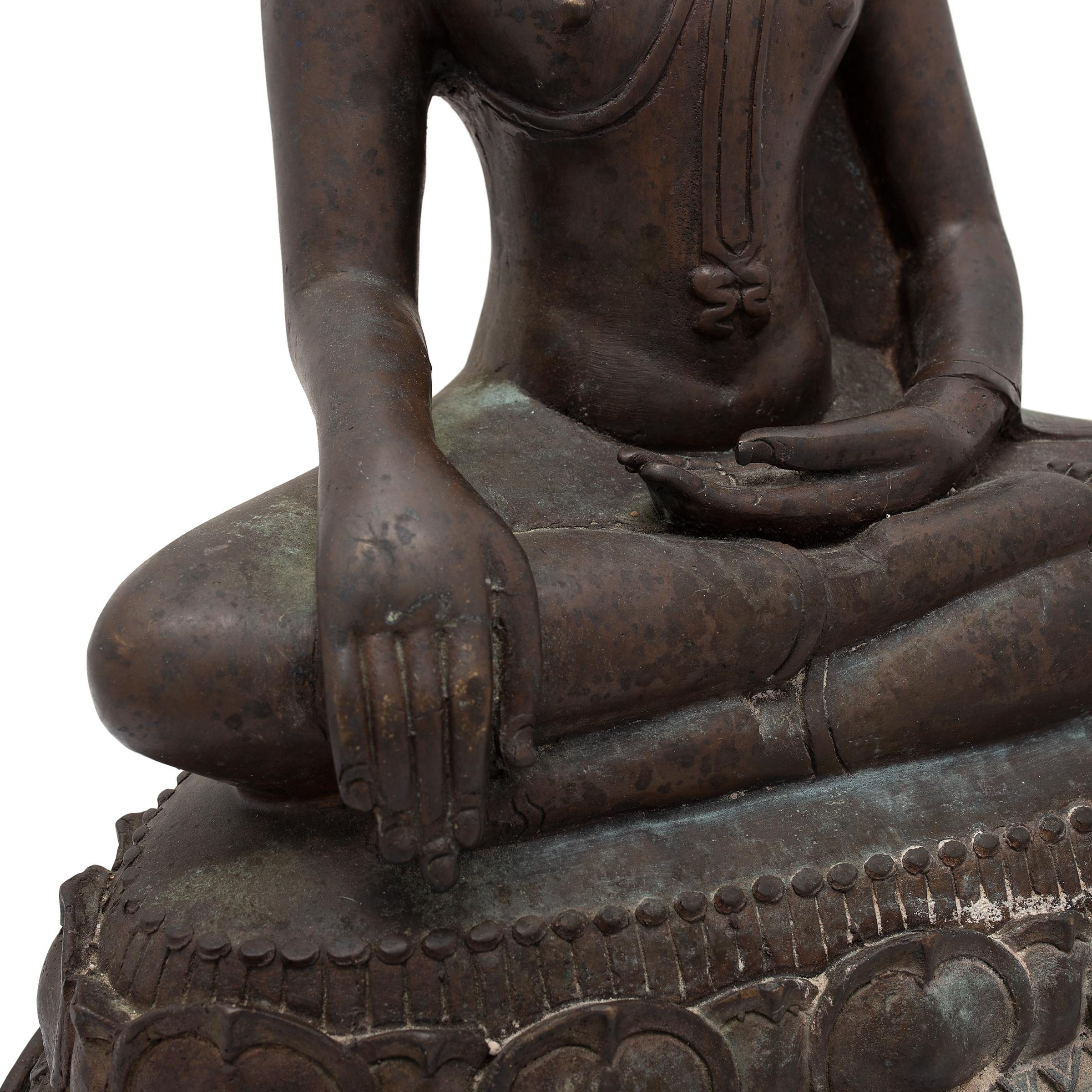 Thai Bronze Seated Buddha, c. 1850 1