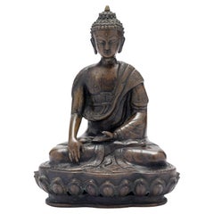 Thai Buddha sculpture in cast bronze, c. 1875-1900