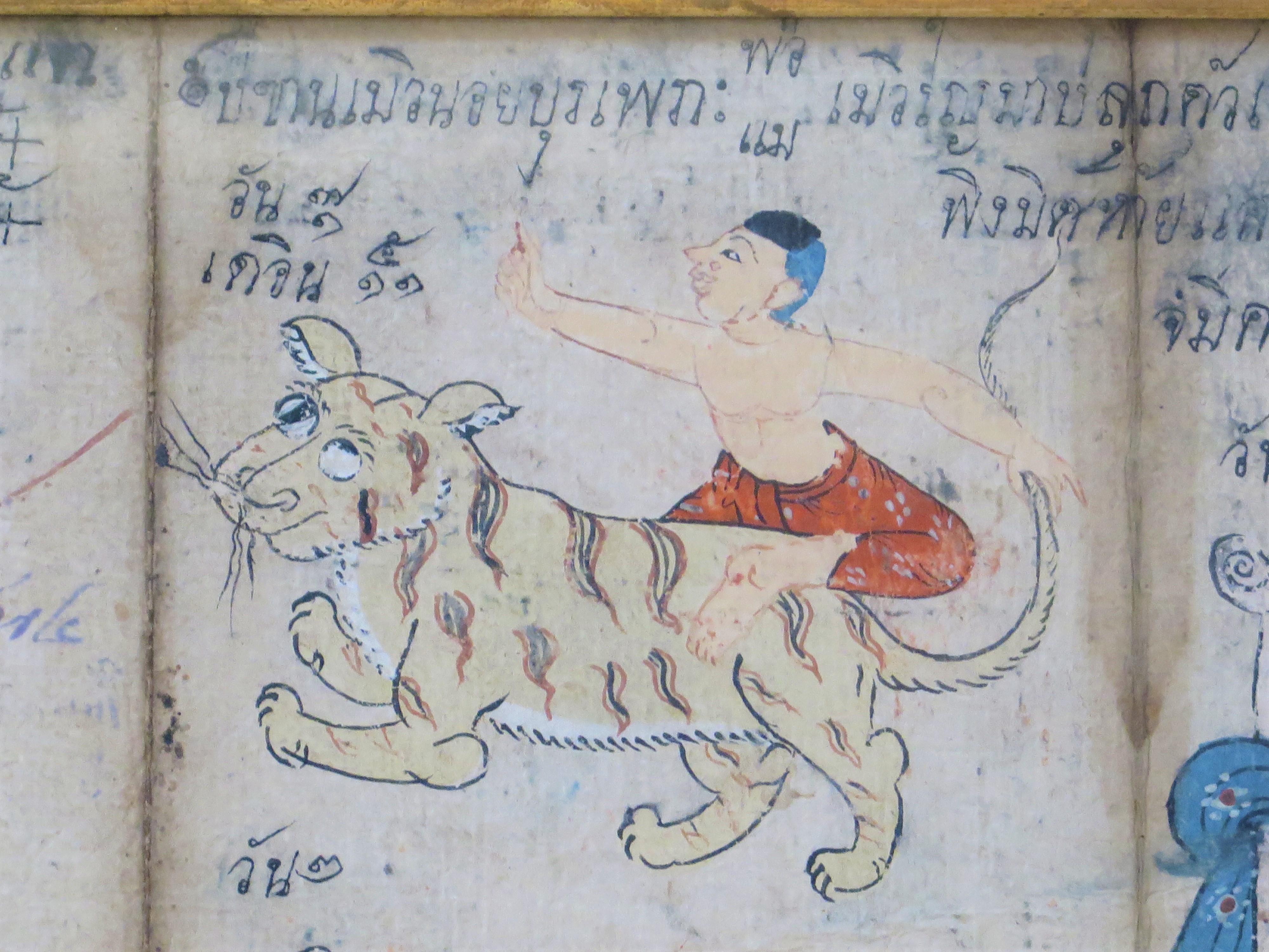 Paper Thai Buddhist Painting