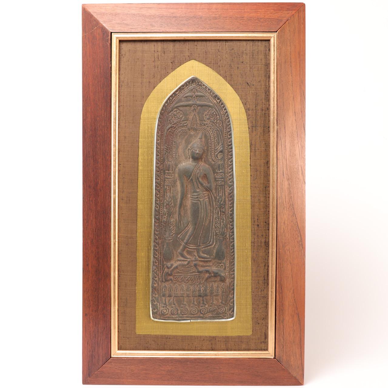 18th Century and Earlier Thai Buddhist Votive Plaque For Sale