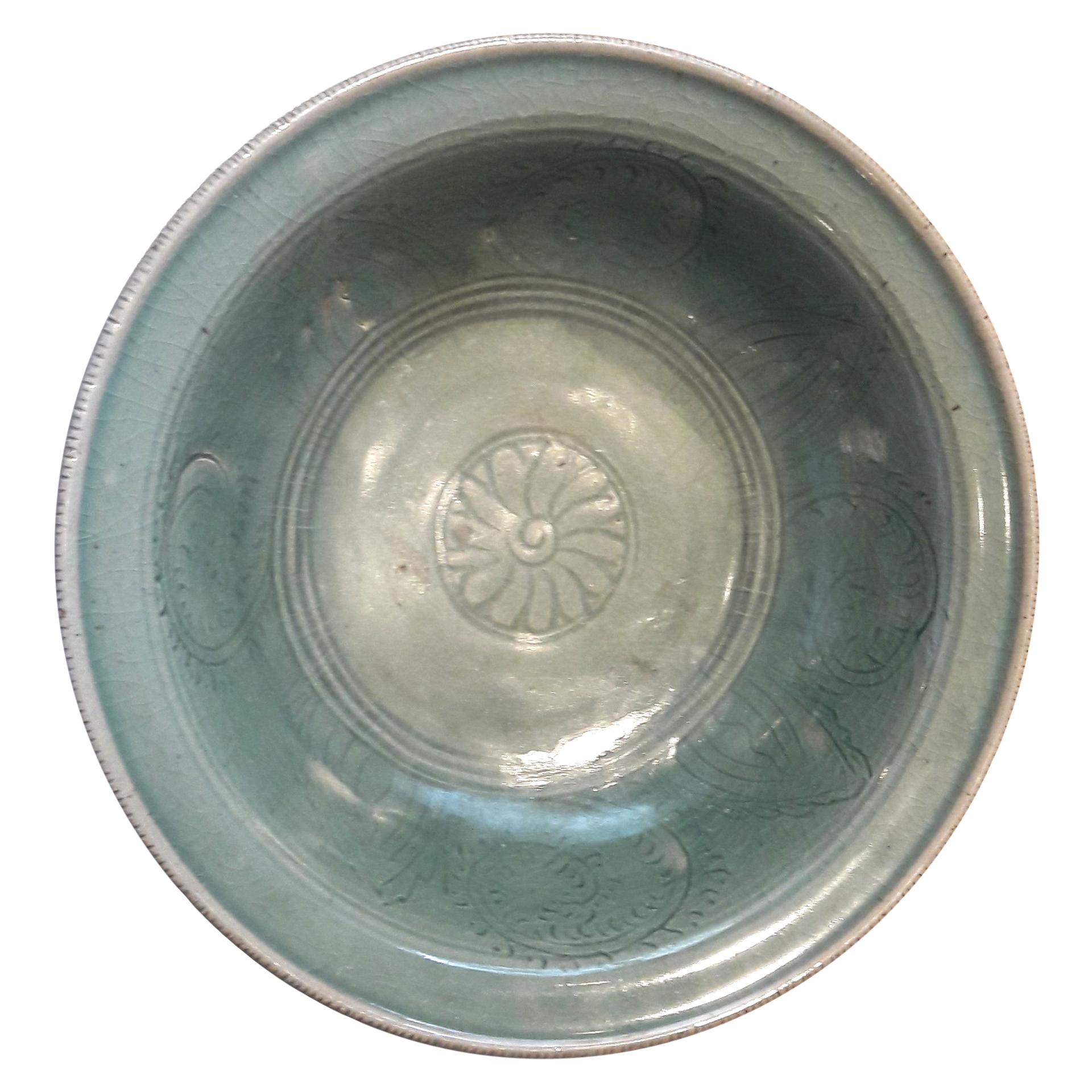 Thai Celadon Plate, Late 19th Century