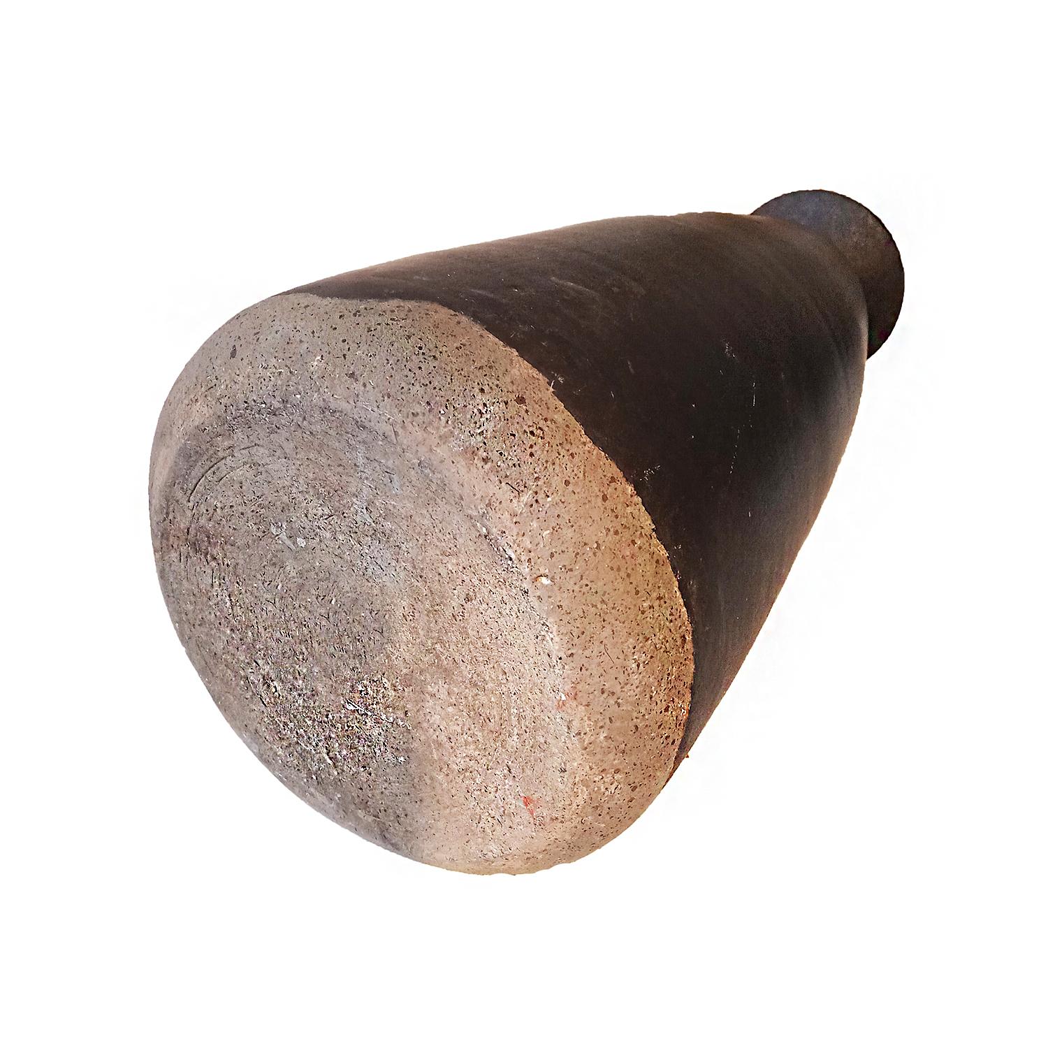 Ceramica Vaso in ceramica tailandese con smalto marrone scuro in vendita