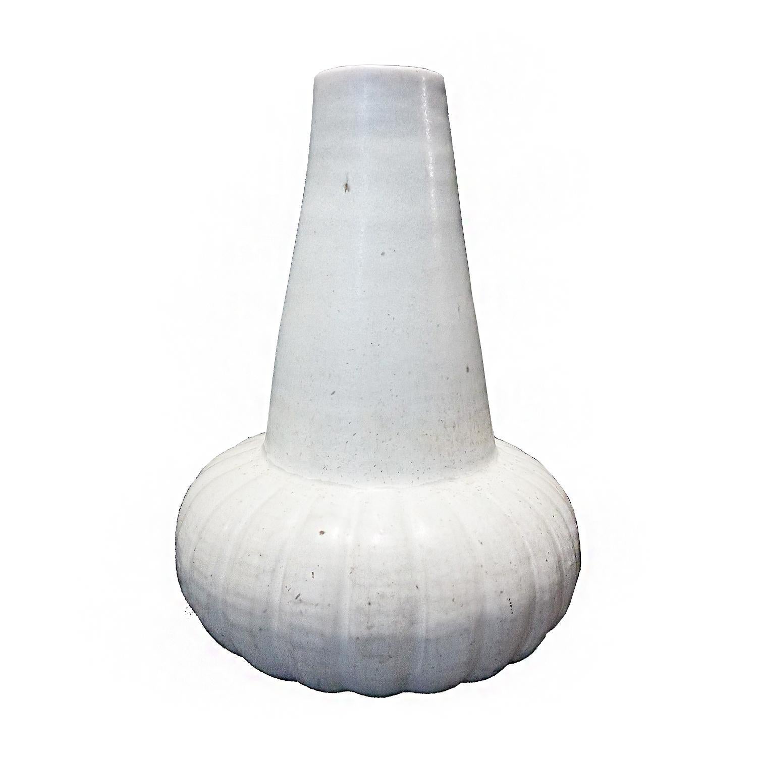 Other Thai Ceramic Vase with White Glaze, Contemporary For Sale