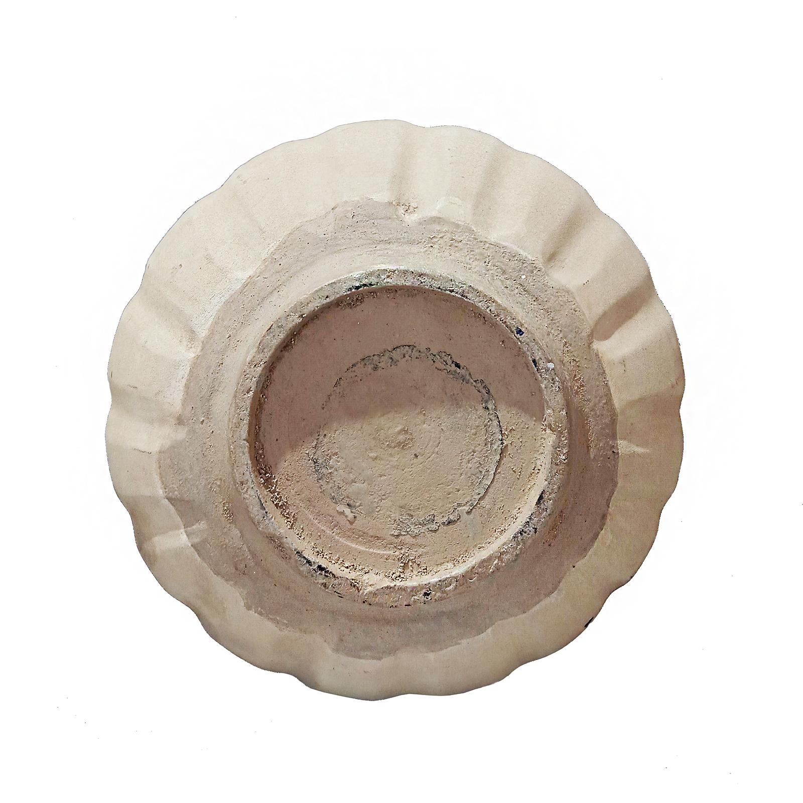 Thai Ceramic Vase with Light Beige Glaze 1