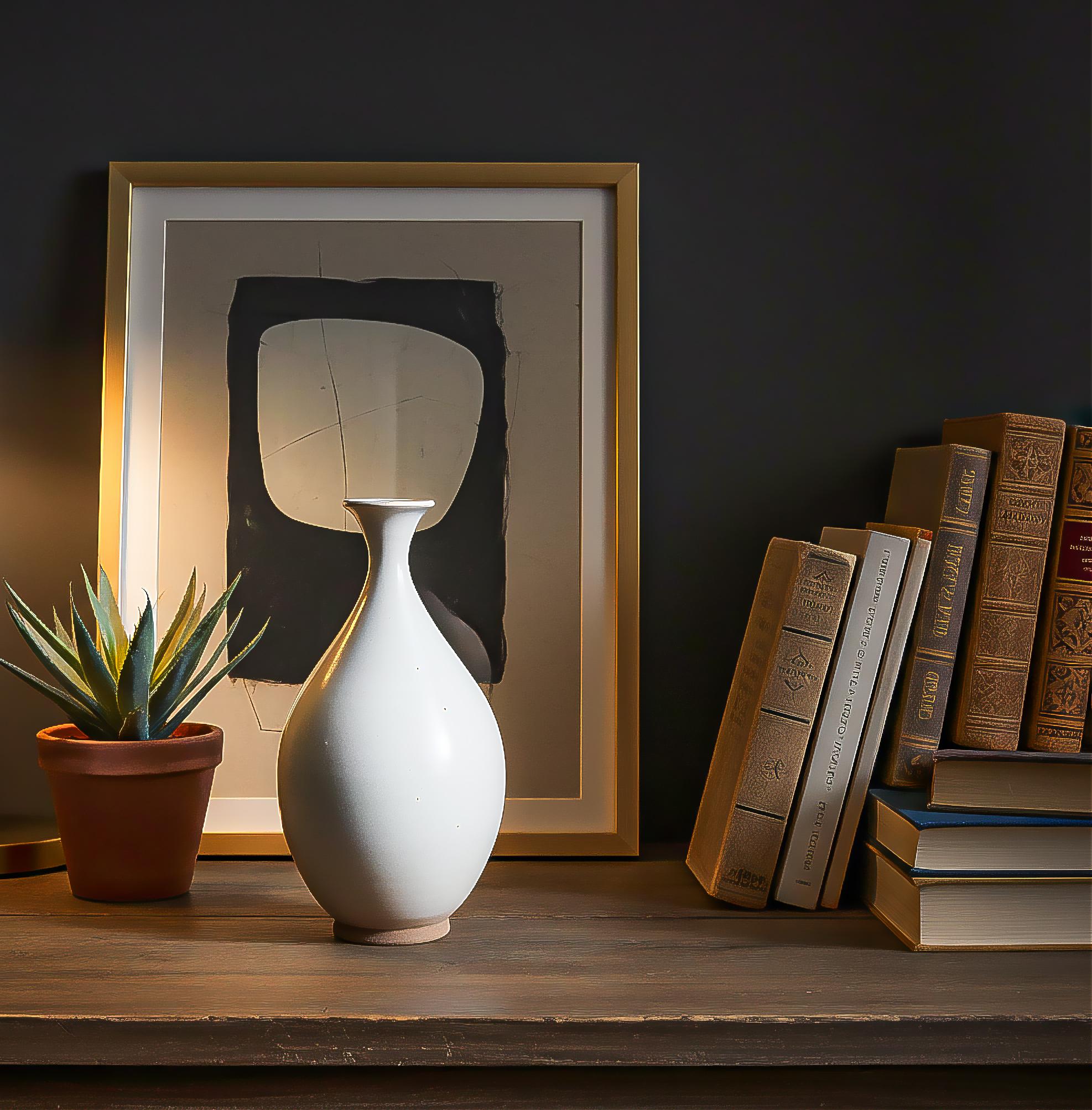 Thai-Keramikvase mit weißer Glasur, Mitte 20. im Angebot 6