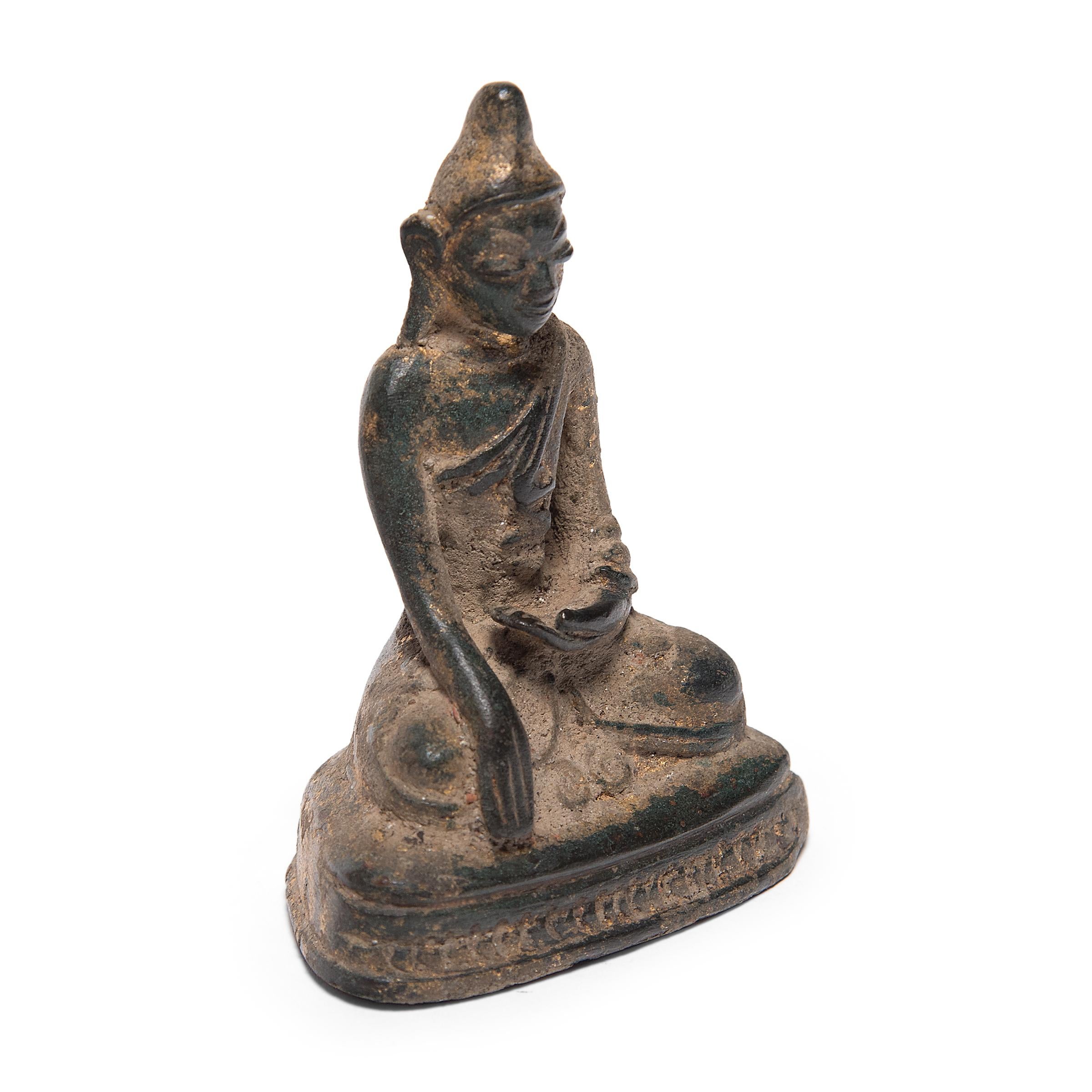 19th Century Thai Gilt Bronze Seated Buddha, circa 1850
