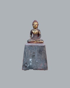 Thai Gilt-Wood Seated Buddha, Early 20th Century