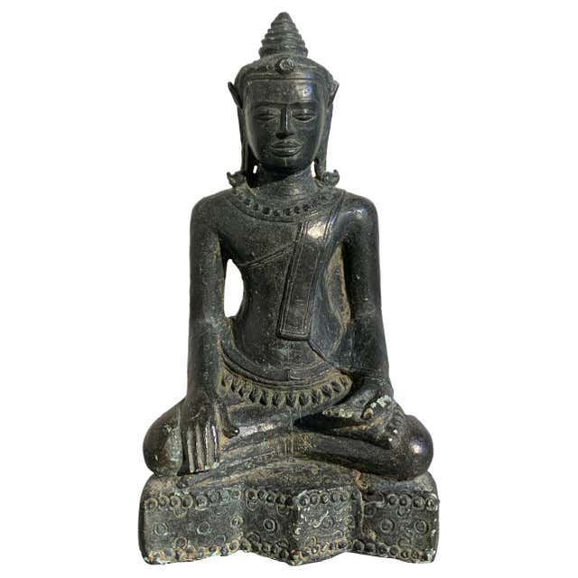 Khmer Bronze Buddhist Triad, Style of the Bayon, 12th-13th Century ...