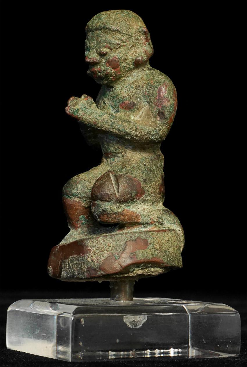 Bronze Thai or Cambodian Hindu or Buddhist Giant from Ramakien-6-13thC- Solid Cast 7566 For Sale