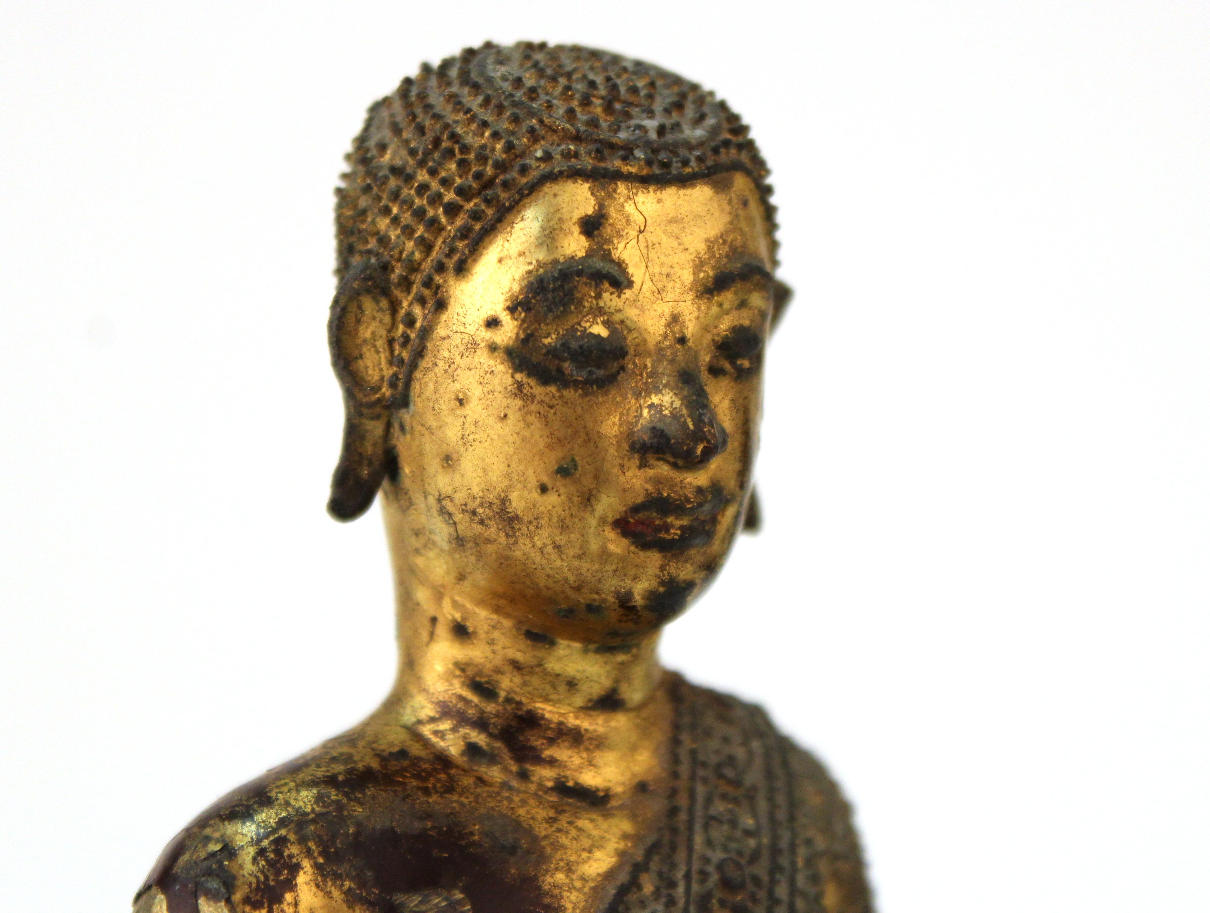 Thai Rattanakosin Period Gilt Bronze Buddha 2