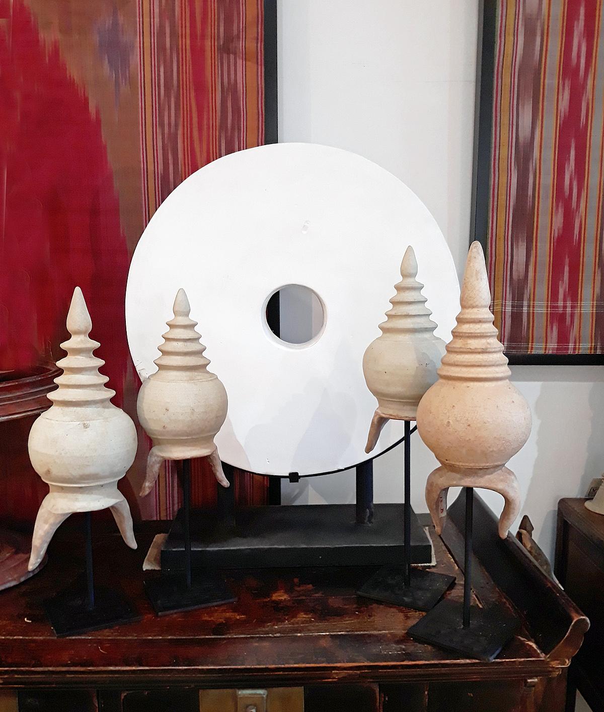 Thai Stupa Ceramic Details 10