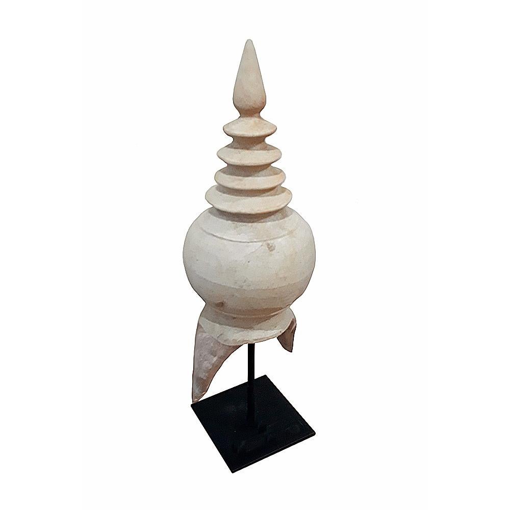 Late 20th Century Thai Stupa Ceramic Details
