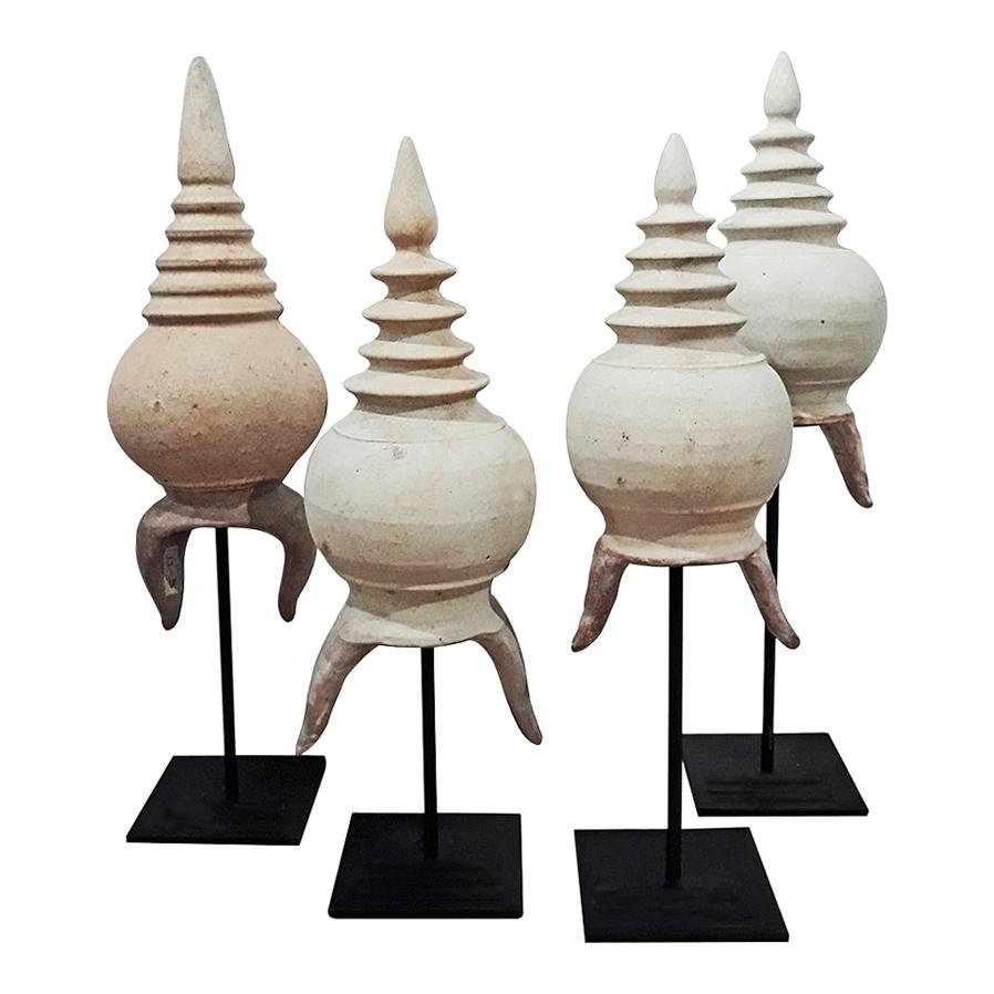 Thai Stupa Ceramic Details