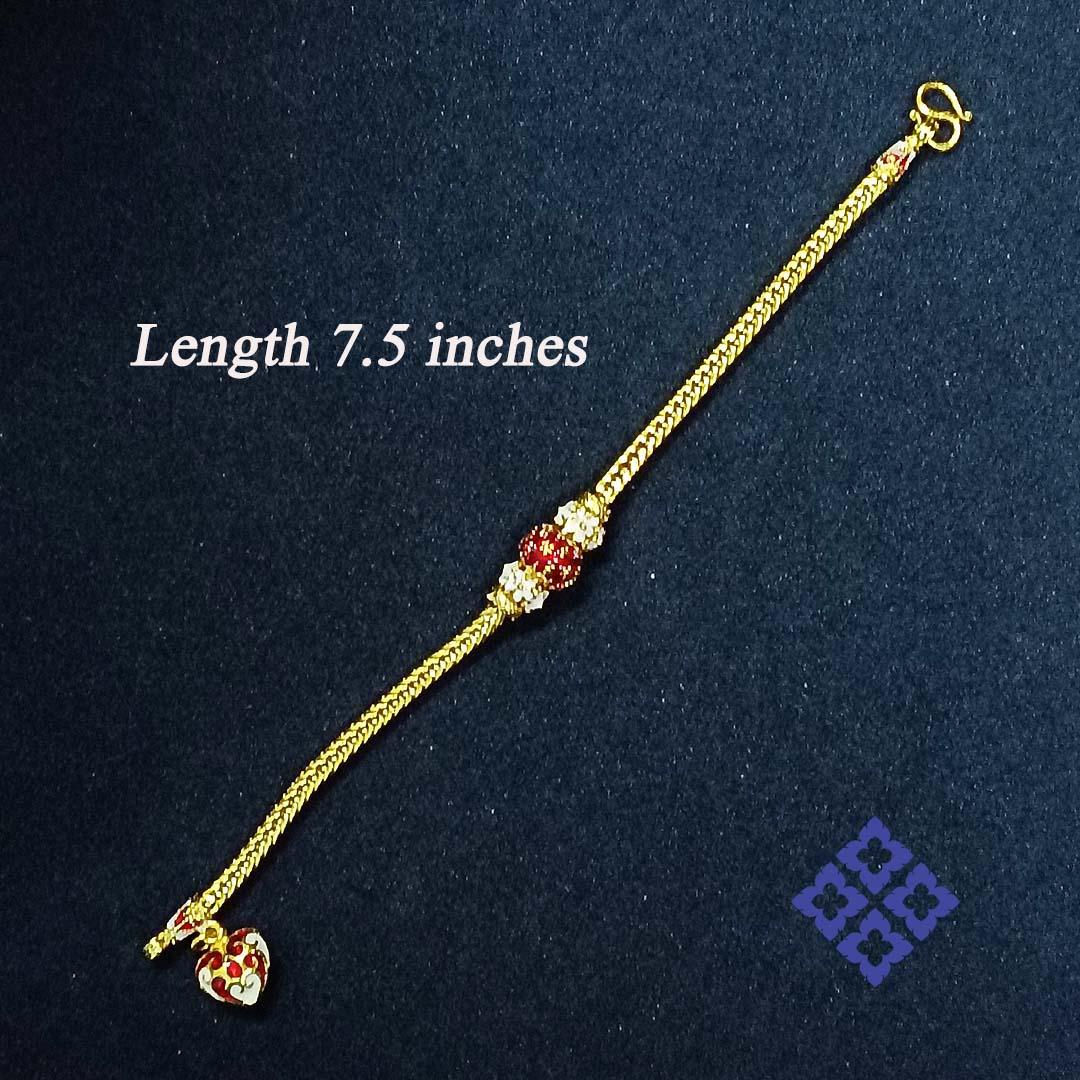 Artisan Thai sukhothai gold bracelet. Brass + silver on 24K Goldplated. For Sale