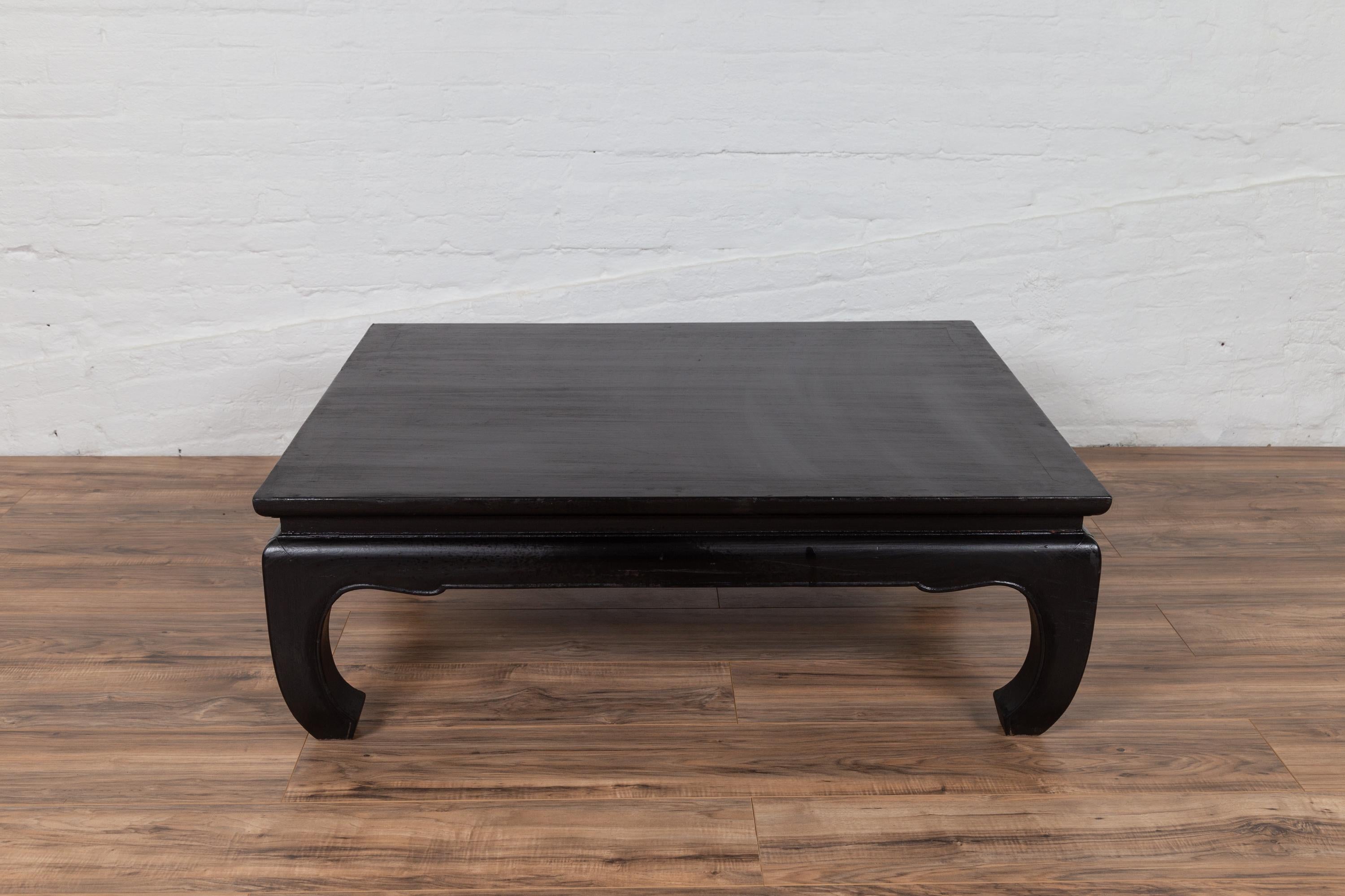 antique black coffee table
