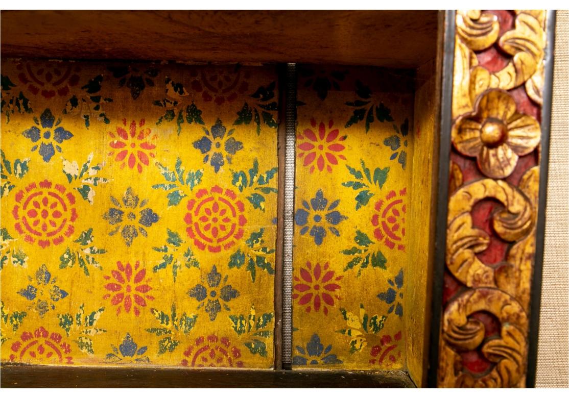 Thai Temple Form Wall Curio Cabinet 2
