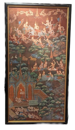 Thai Temple Scroll Painting
