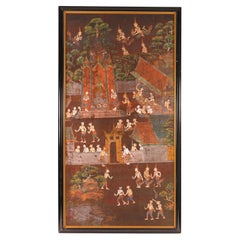 Thai Temple Scroll Painting