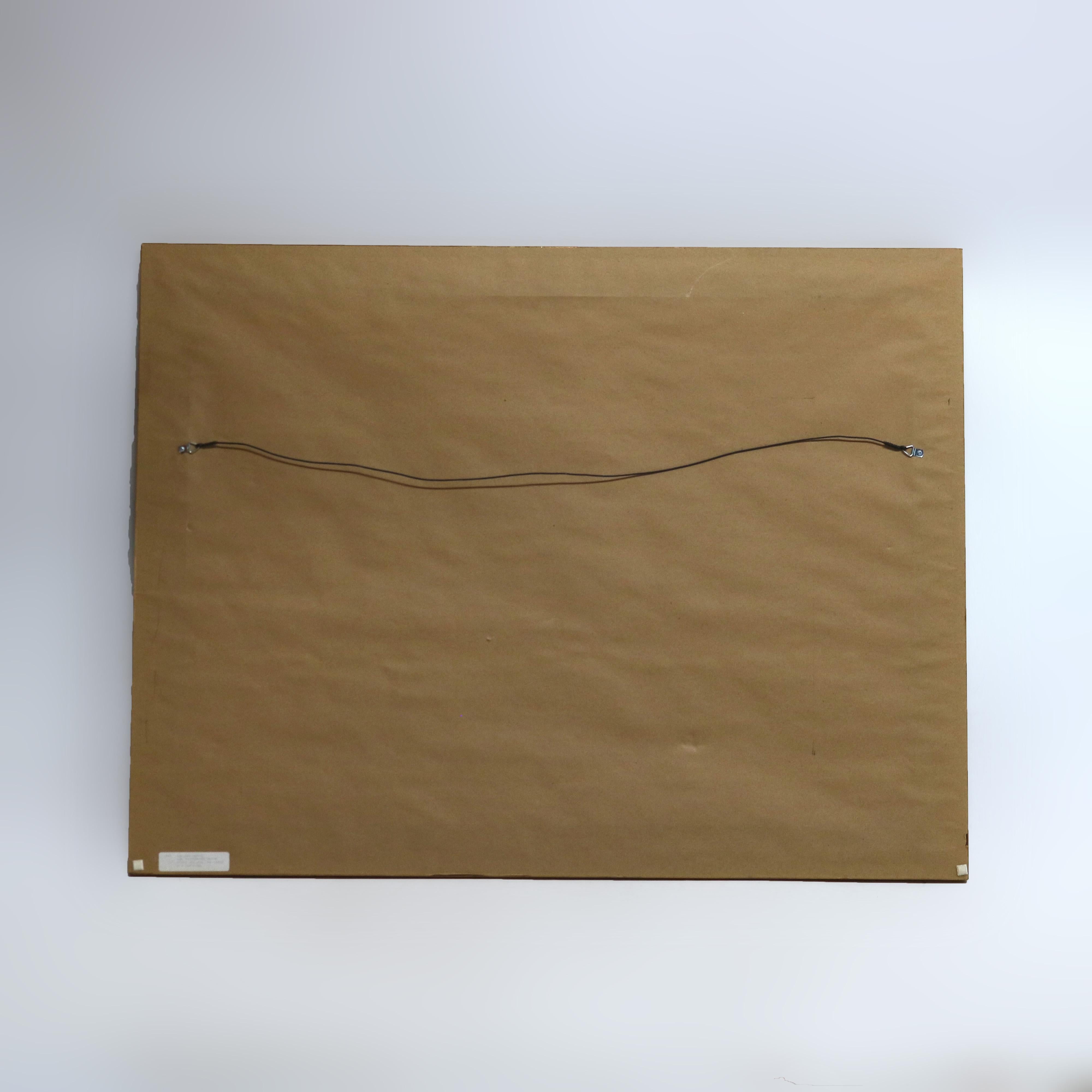 Acuarela tailandesa sobre papel Escena de género con figuras, elefante y caballos Siglo XX en venta 4