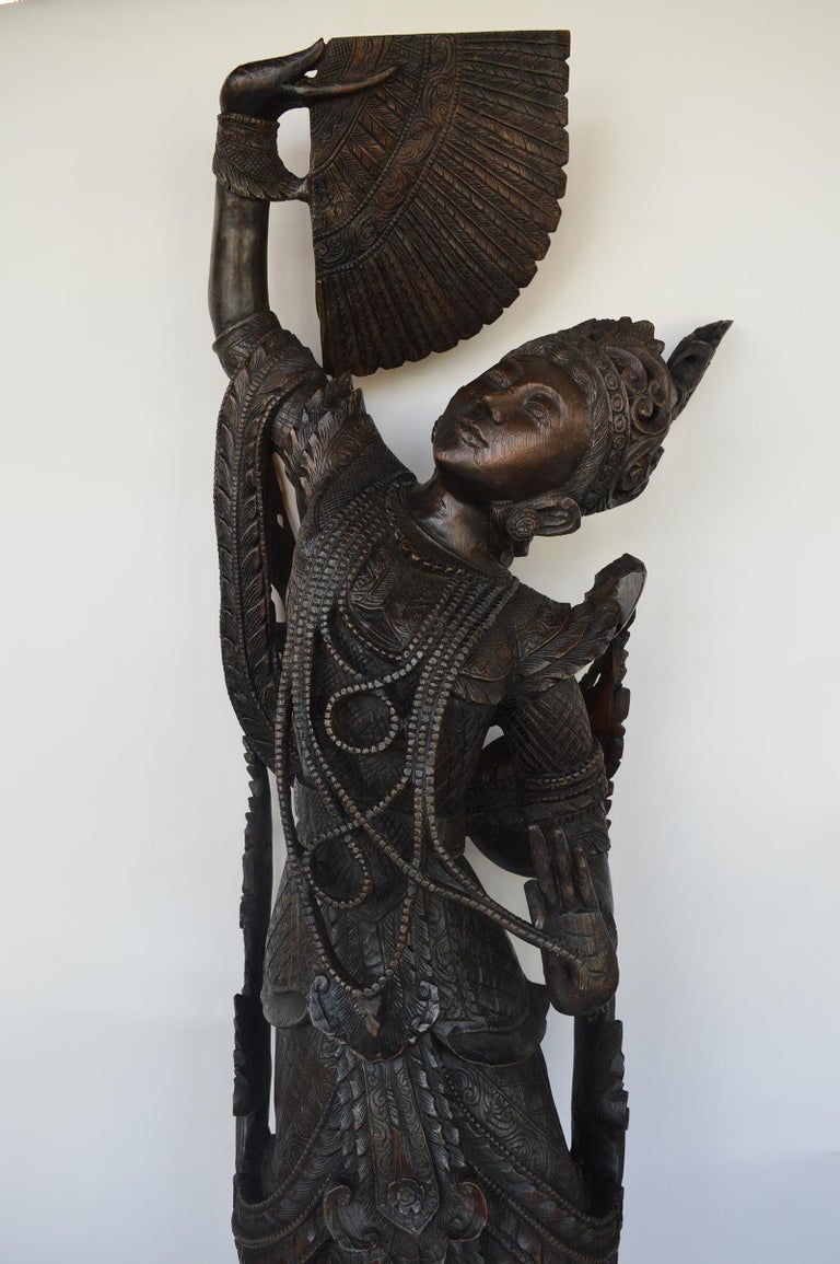 Thai Wood Sculpture of Buddha at 1stDibs
