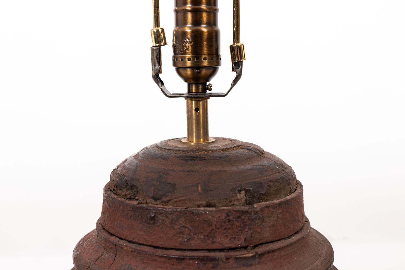 Thai Wood Table Lamp 1