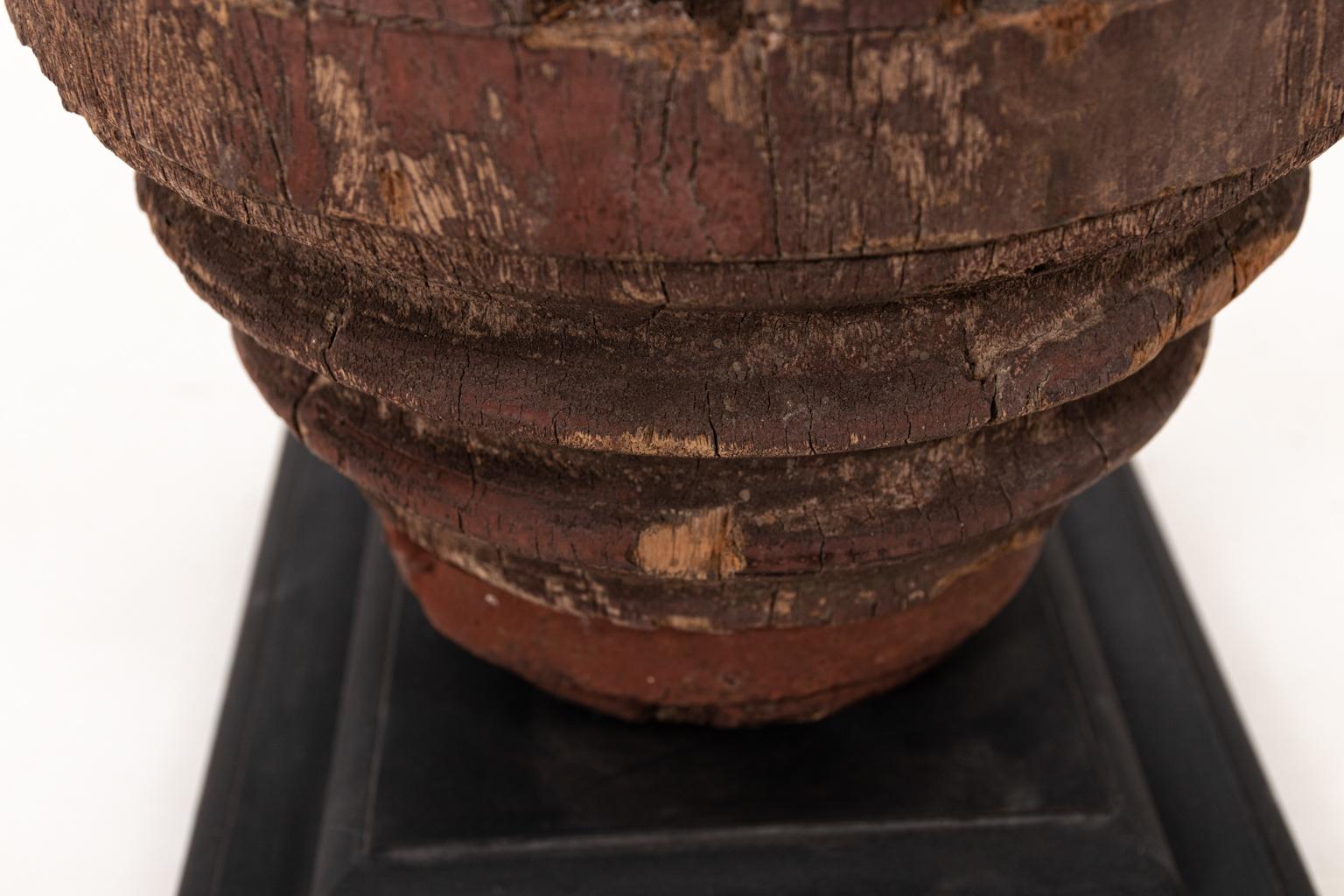 Thai Wood Table Lamp 2