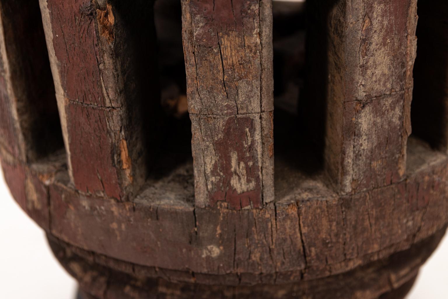 Thai Wood Table Lamp 3