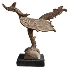 Uccello di legno tailandese/ornamento portafortuna/amuleto