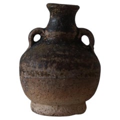 Thailand Antique Old Pottery Small Urn Sawankhalok 15th Century Primitive