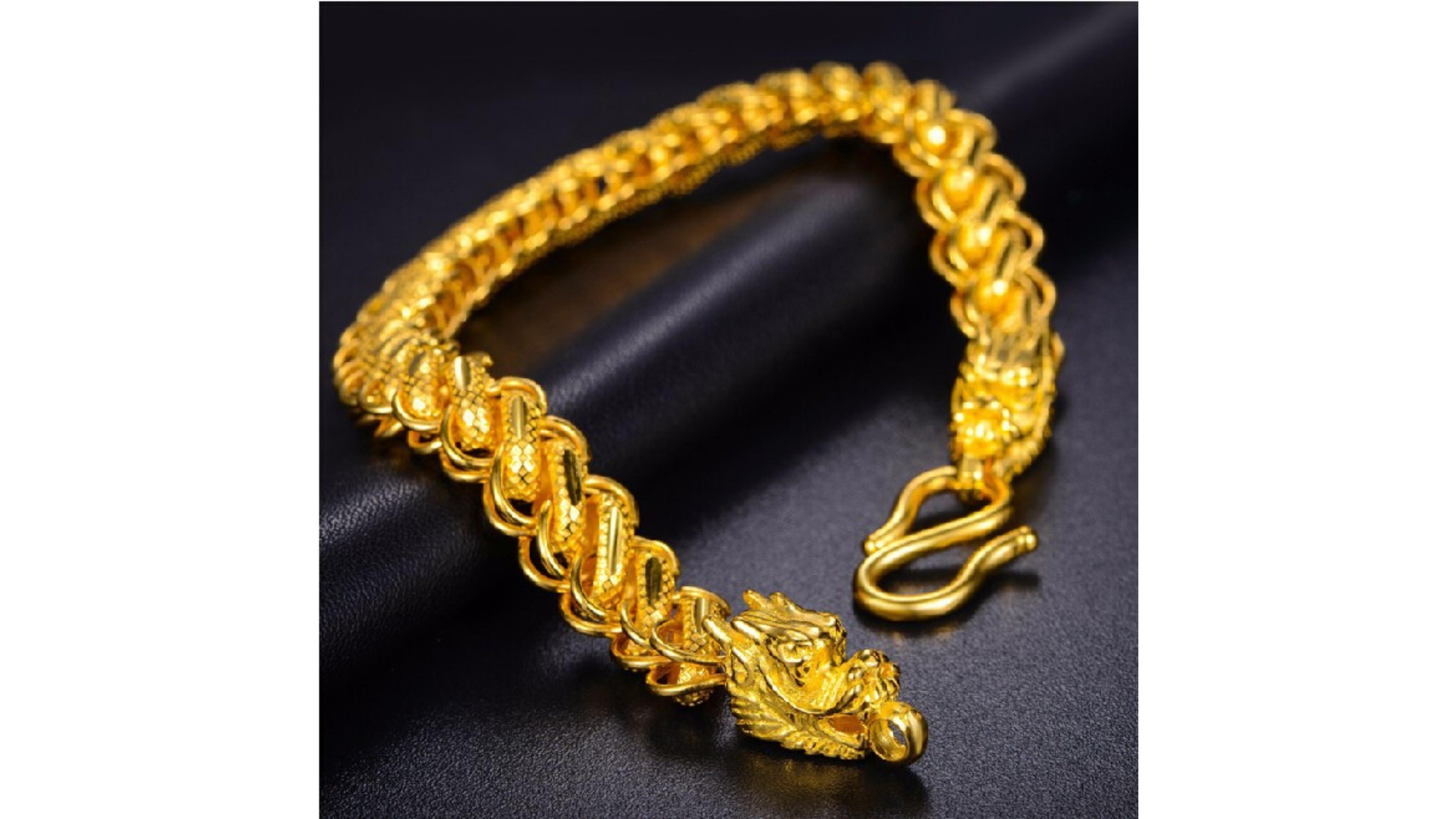 24 karat gold bracelet mens