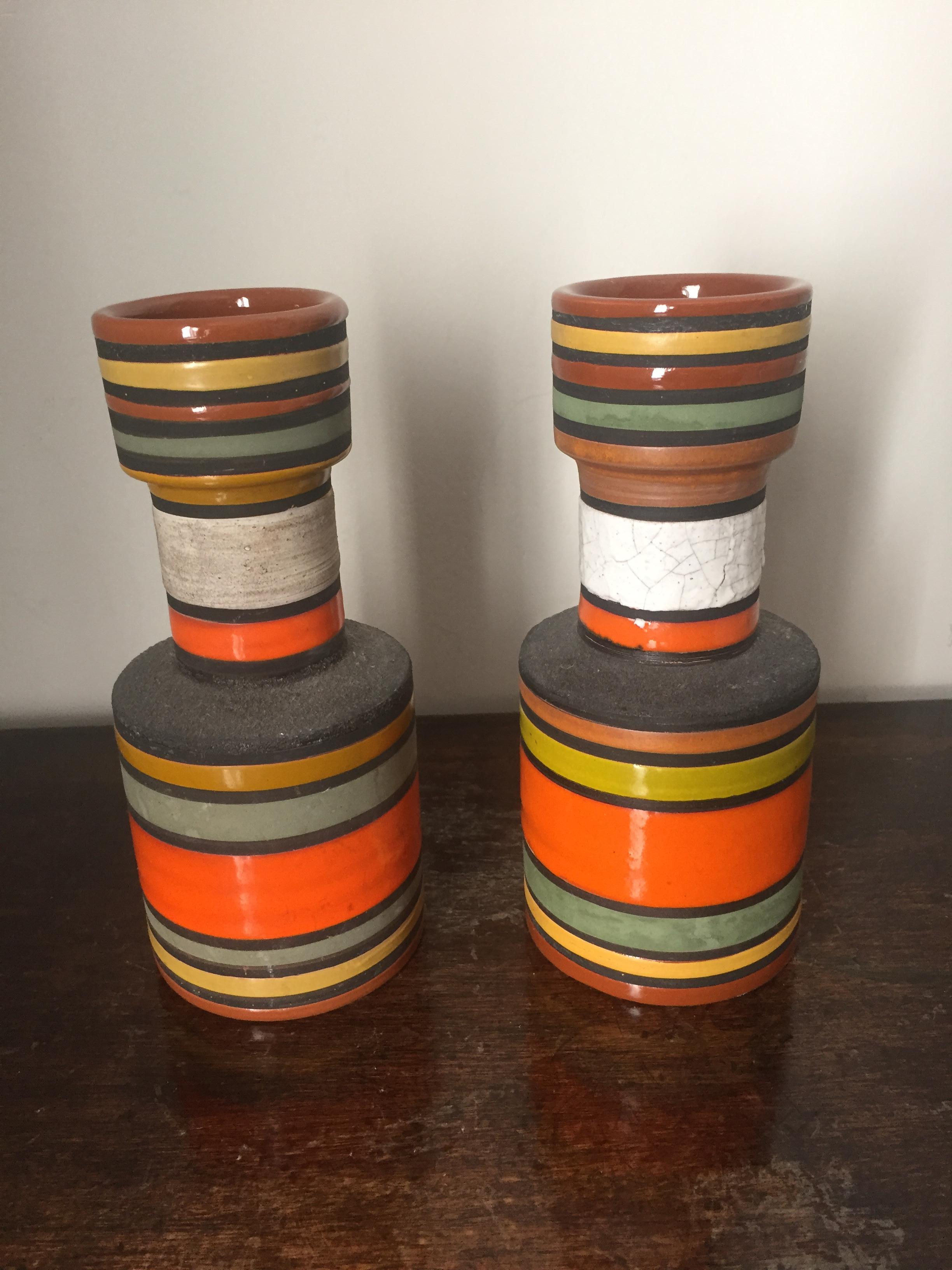 Italian Thailandia Ceramic Vase by Aldo Londi for Bitossi, Italy 1950s